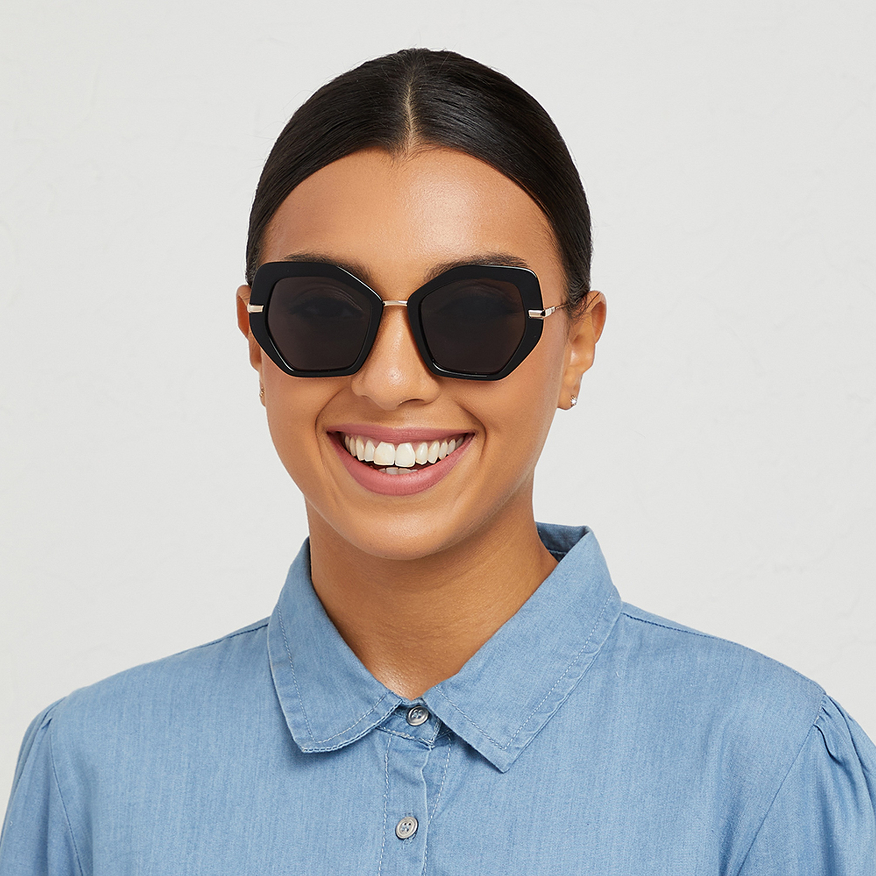 نظارة شمسية بعدسات رمادية ذات كات آي من 30 ساندايز شوك مع 48 مم -women-sunglasses-image-5