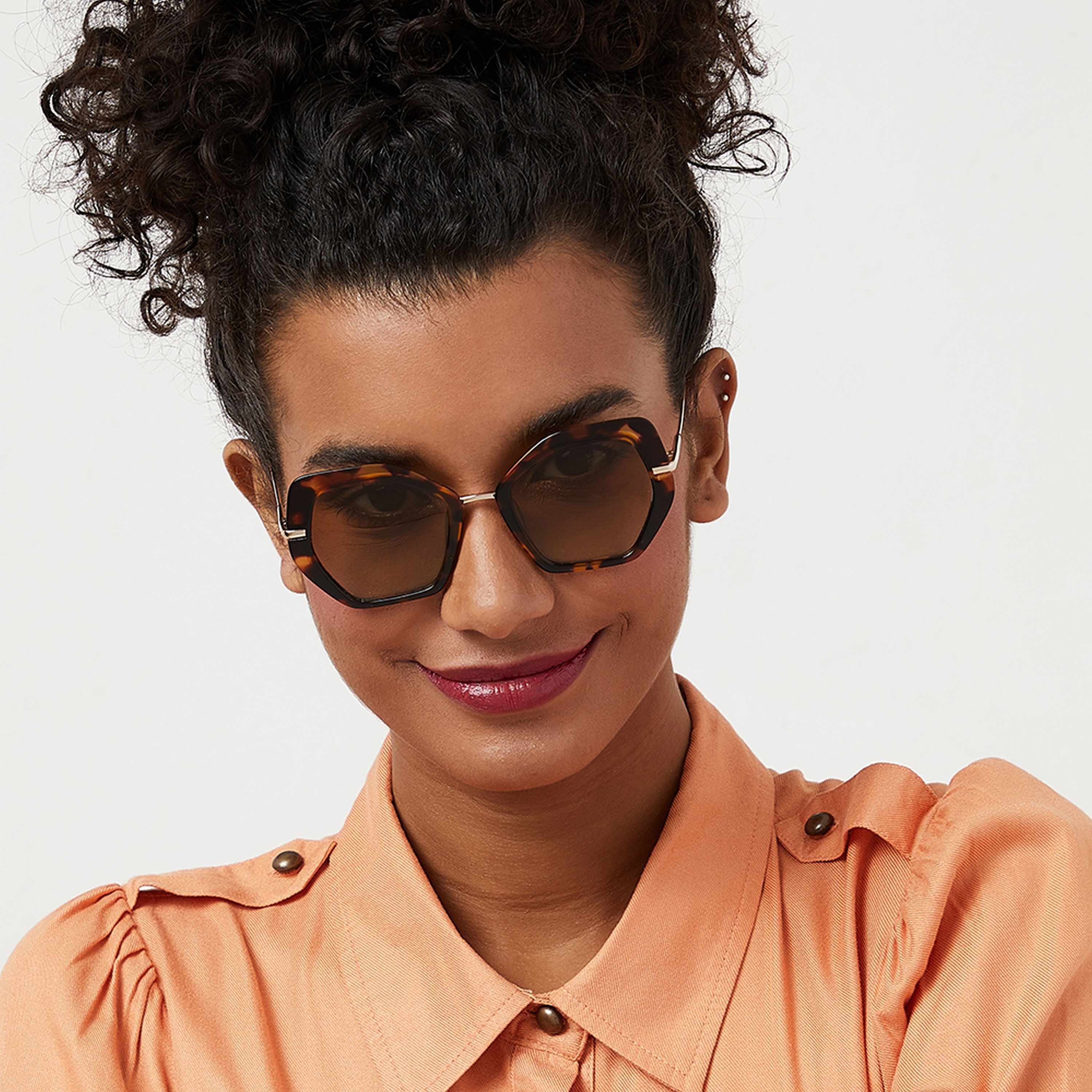 30Sundays Women Green Lens 48 mm Cat Eye Sunglasses | 30S-000121-2904-women-sunglasses-image-4