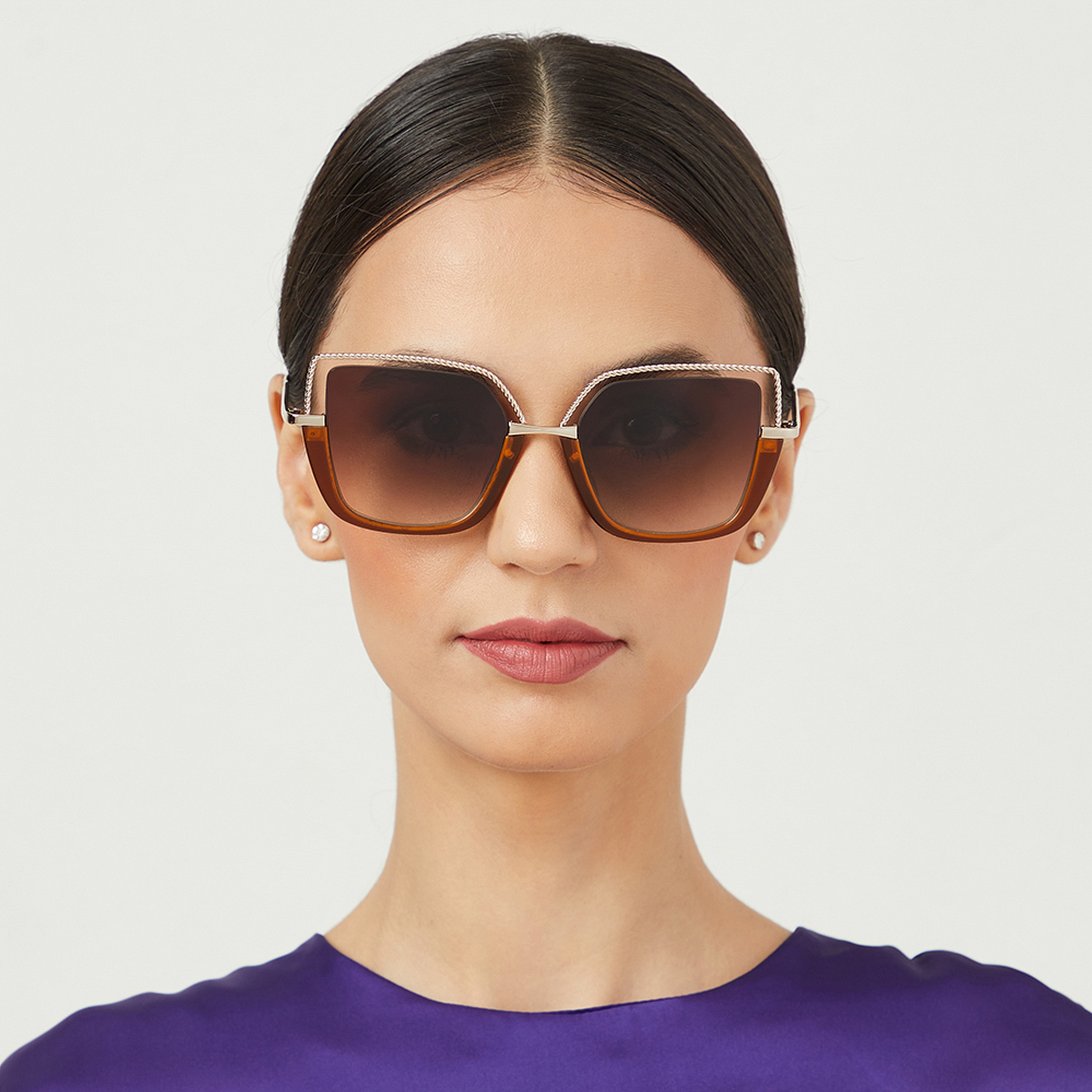 30Sundays BOUGIE  Brown Lens 54 mm Cat Eye Sunglasses -women-sunglasses-image-4