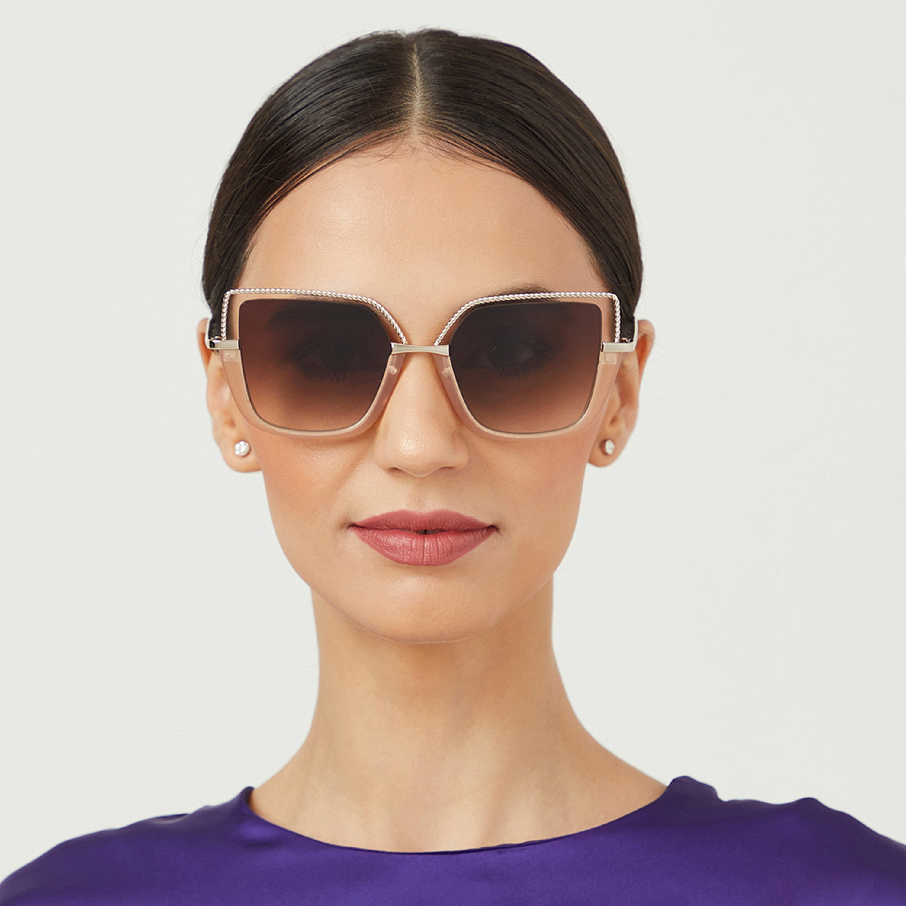نظارة شمسية بعدسات بنية ذات كات آي من 30 ساندايز بوجي مع 54 مم -women-sunglasses-image-4