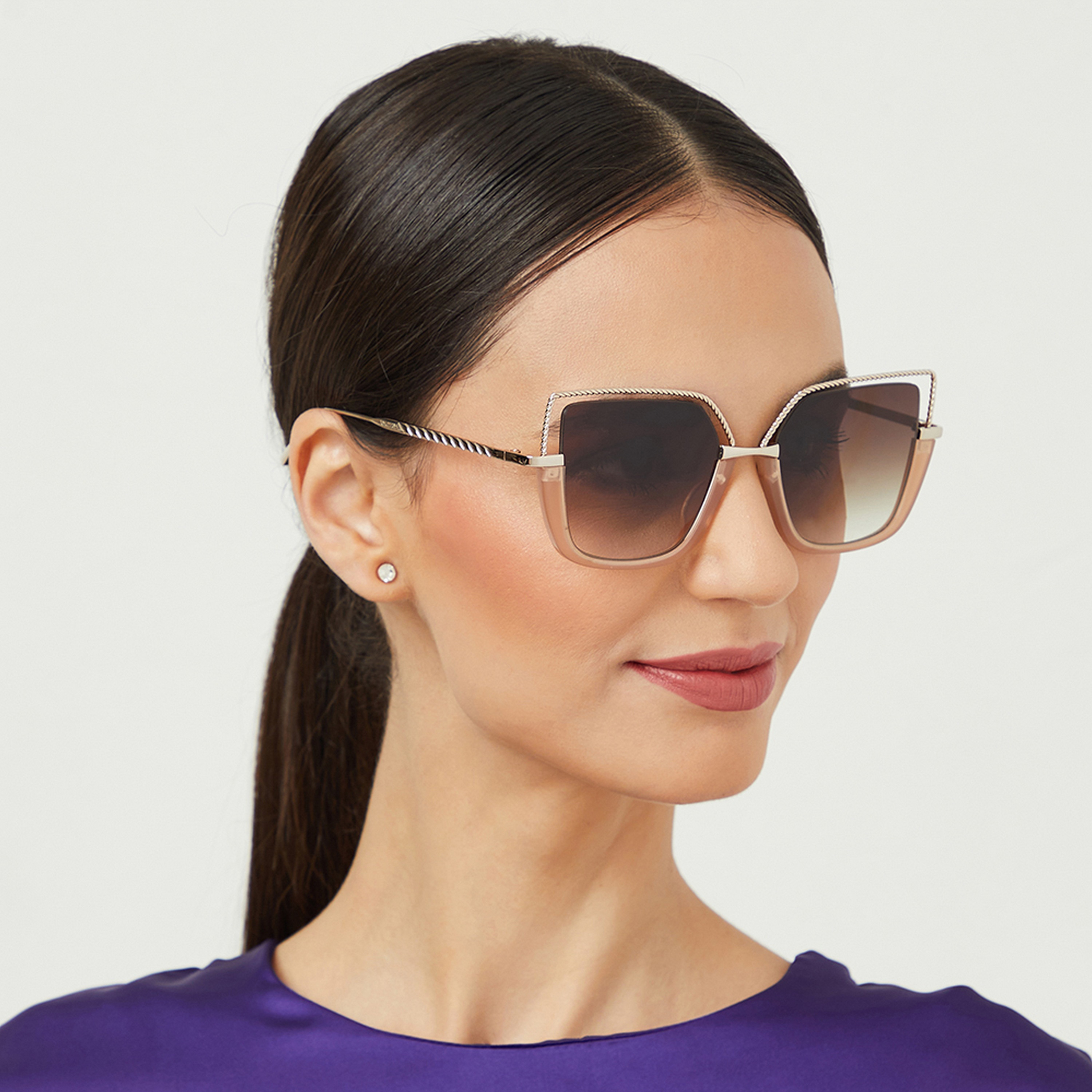 نظارة شمسية بعدسات بنية ذات كات آي من 30 ساندايز بوجي مع 54 مم -women-sunglasses-image-5