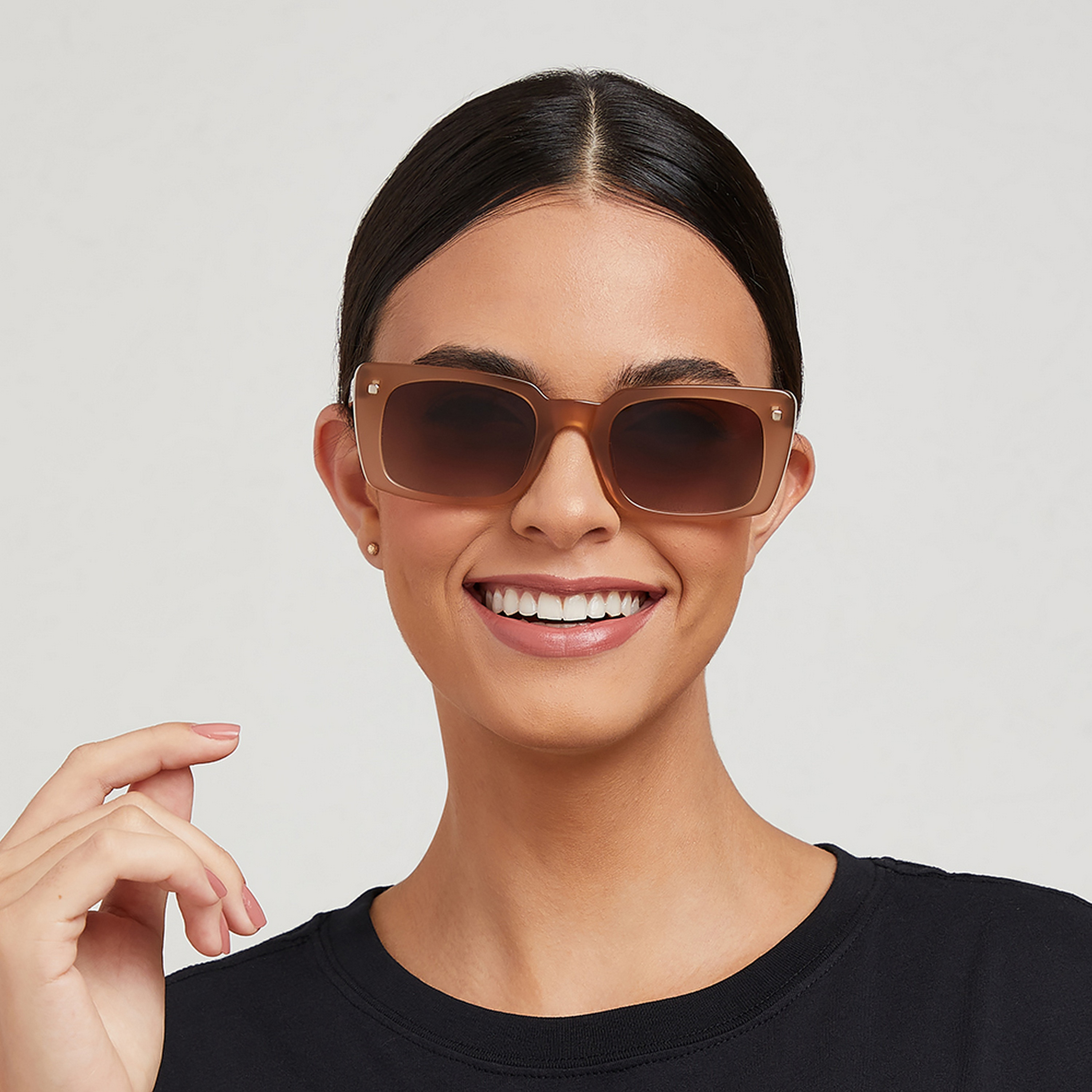 نظارة شمسية بعدسات بنية مستطيلة من 30 ساندايز ثاتس واو مع 51 مم -women-sunglasses-image-5