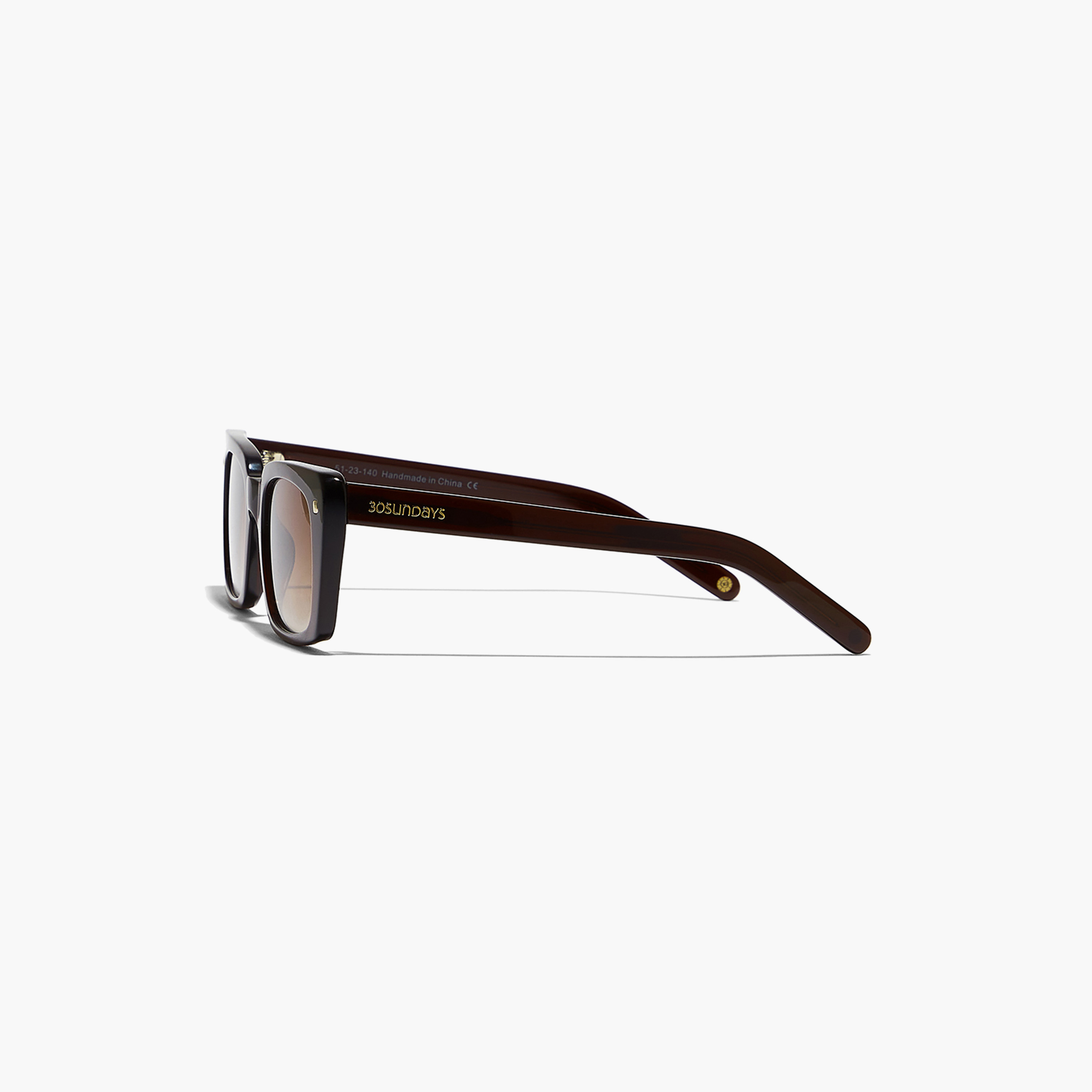 30Sundays THAT'S WOW  Brown Lens 51 mm Rectangle Sunglasses -women-sunglasses-image-3