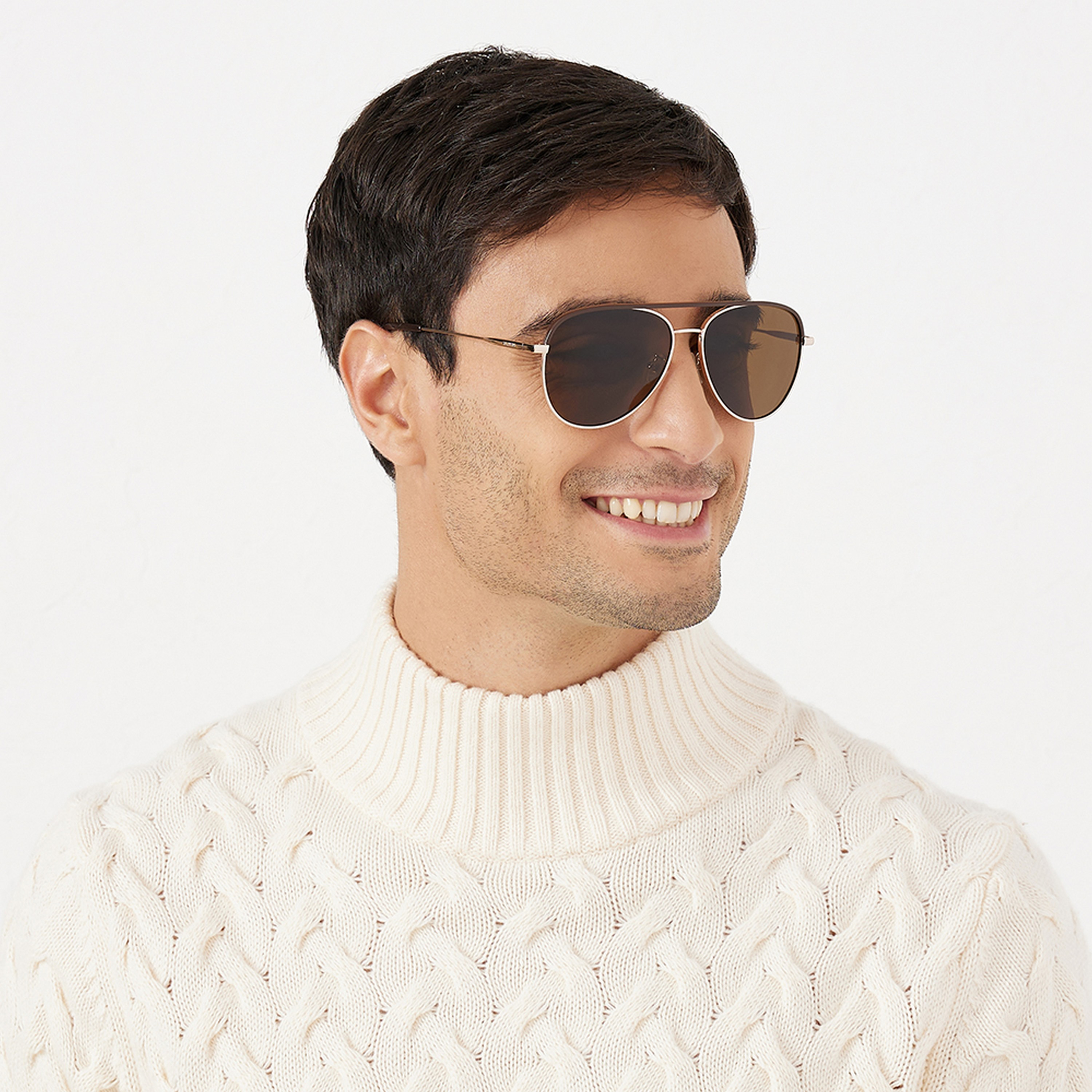 نظارة شمسية بعدسات بنية ذات أفياتور من 30 ساندايز مافريك مع 58 مم -men-sunglasses-image-5
