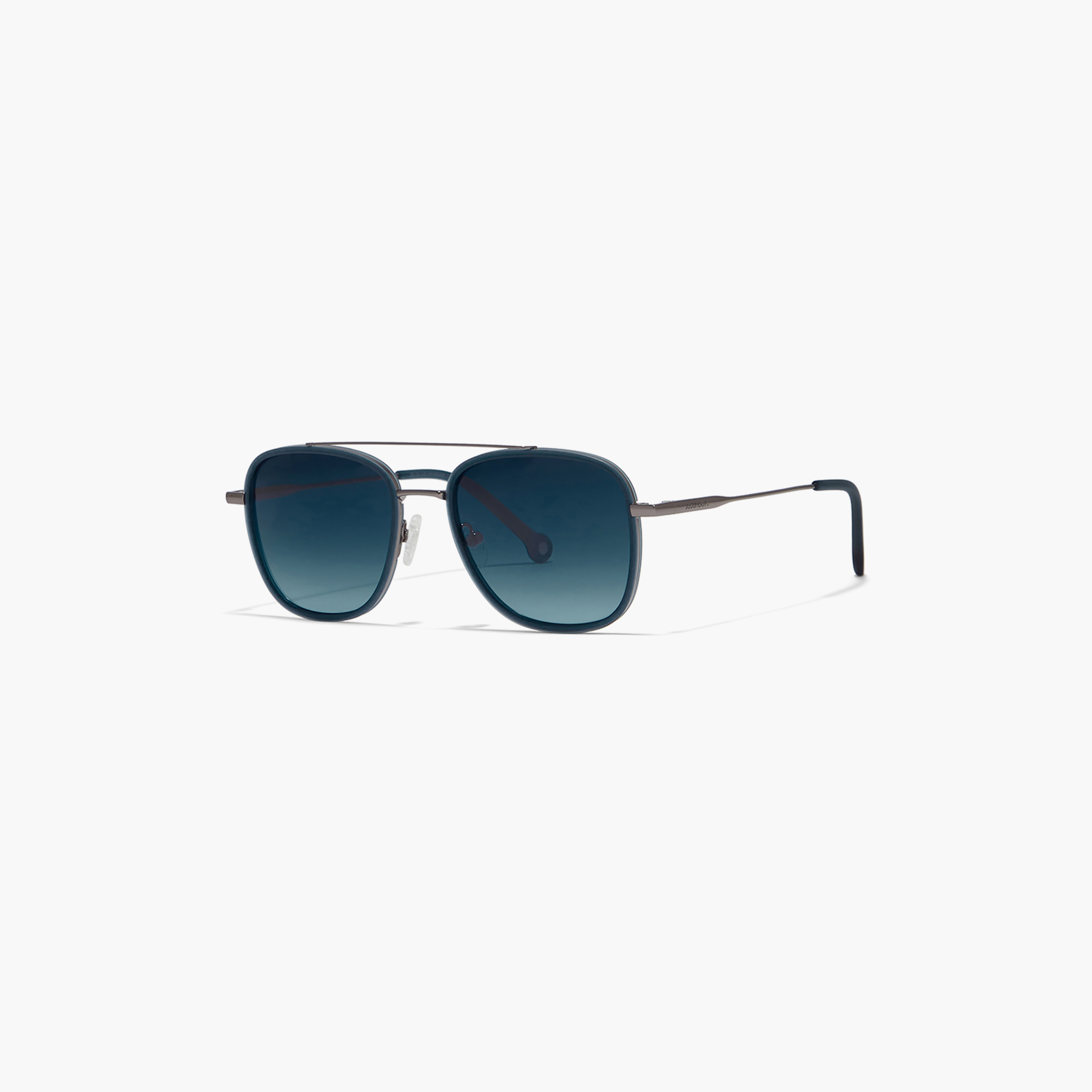 30Sundays SQUARED AWAY Blue Lens 55 mm Navigator Sunglasses