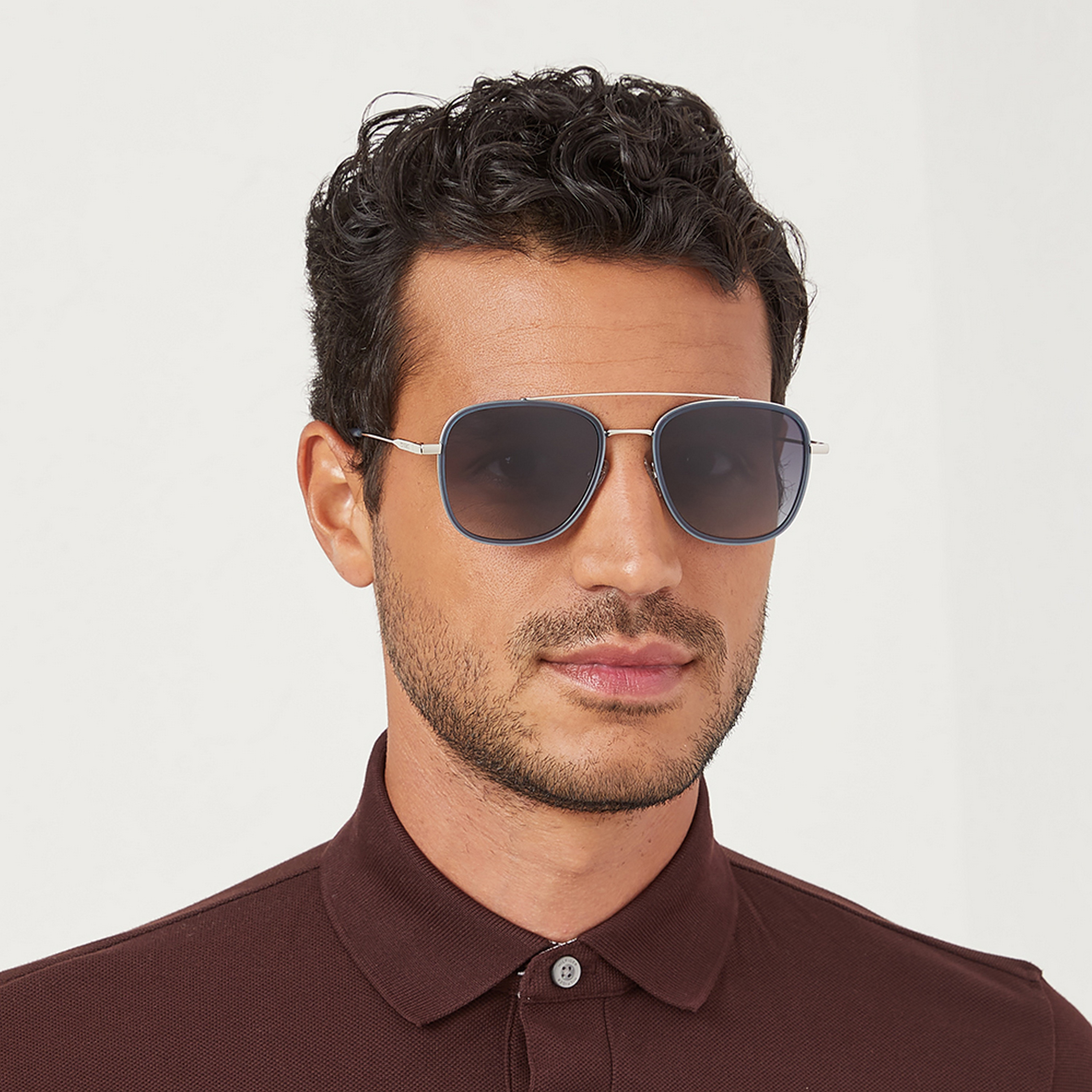 نظارة شمسية بعدسات رمادية ذات نافيجيتور من 30 ساندايز سكويرد أواي مع 55 مم -men-sunglasses-image-4