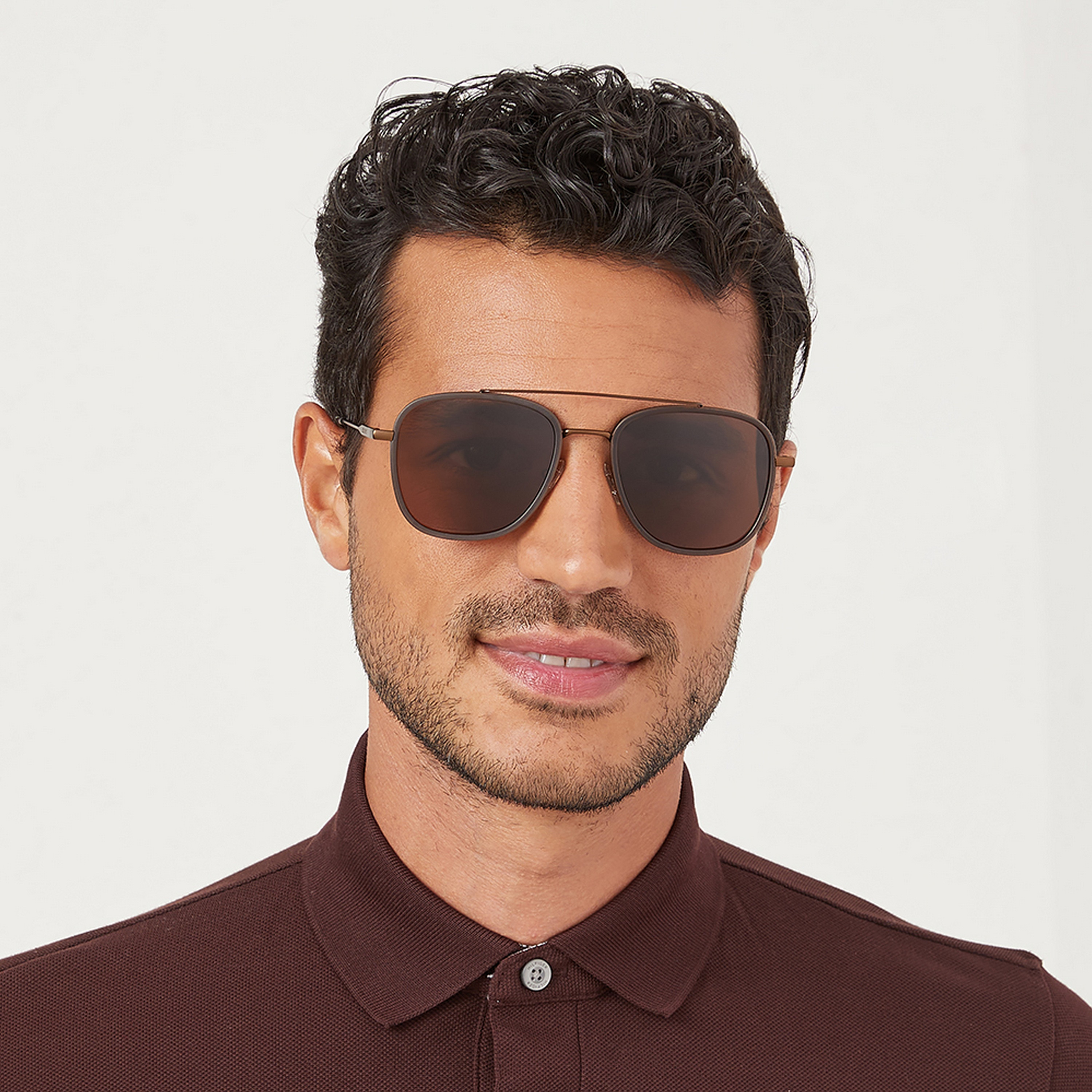 نظارة شمسية بعدسات بنية ذات نافيجيتور من 30 ساندايز سكويرد أواي مع 55 مم -men-sunglasses-image-4