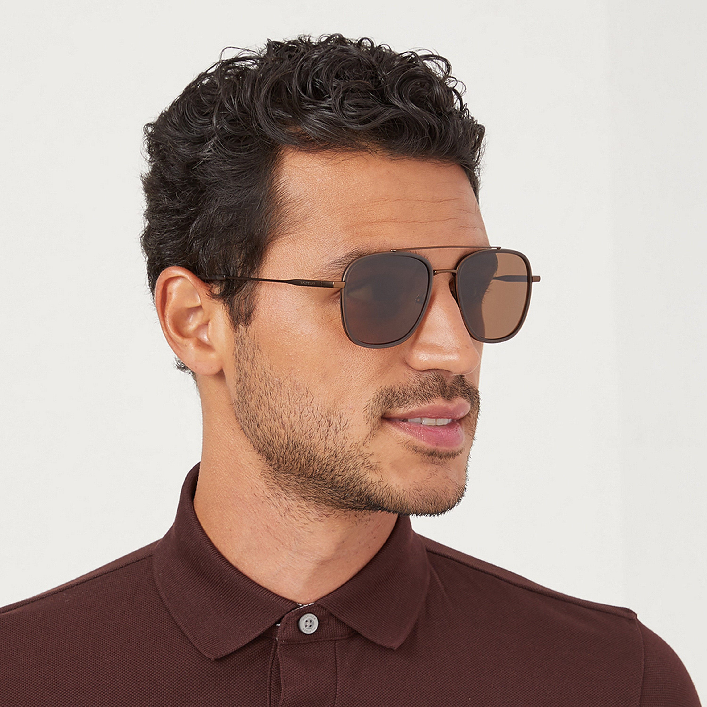 نظارة شمسية بعدسات بنية ذات نافيجيتور من 30 ساندايز سكويرد أواي مع 55 مم -men-sunglasses-image-5
