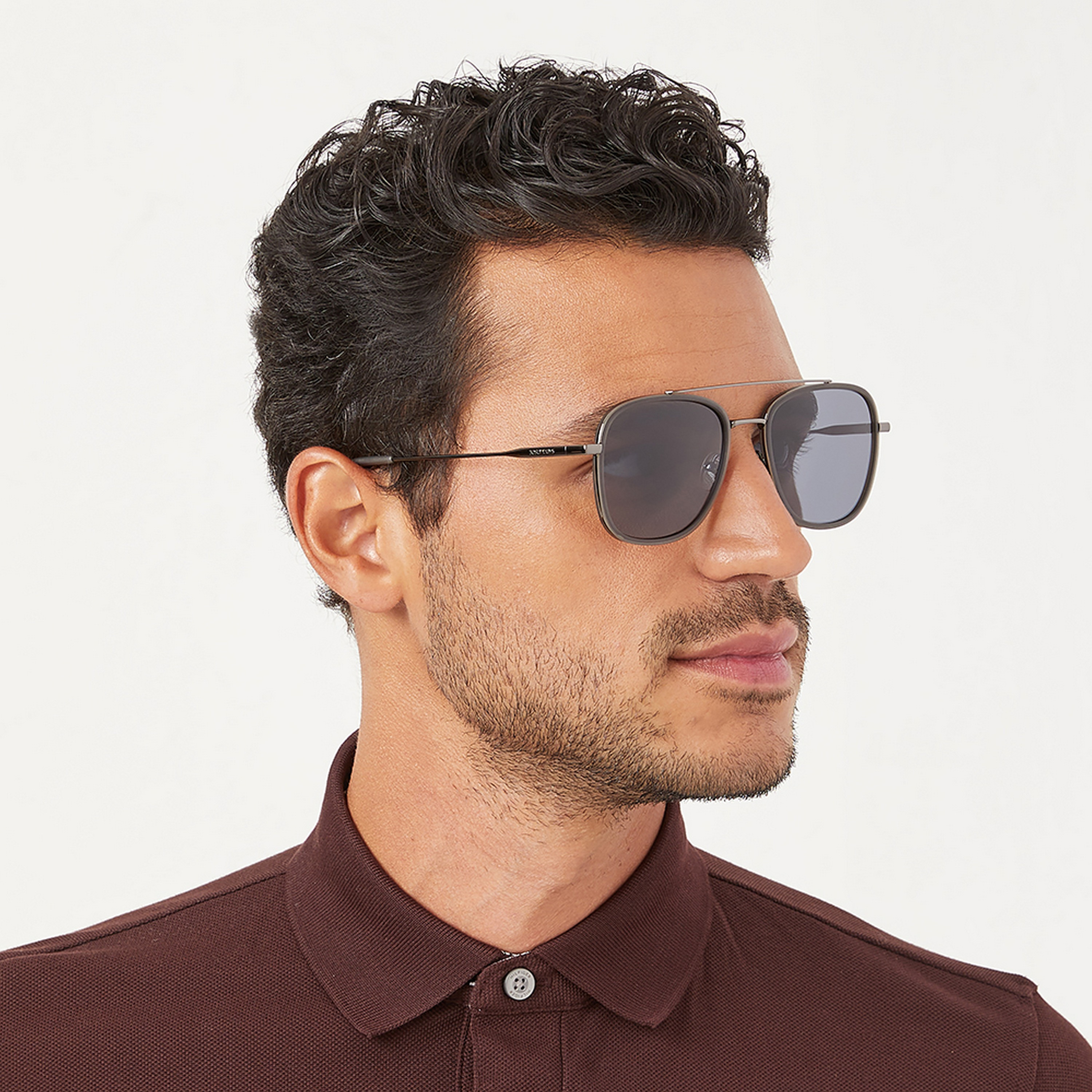 نظارة شمسية بعدسات رمادية ذات نافيجيتور من 30 ساندايز سكويرد أواي مع 55 مم -men-sunglasses-image-6