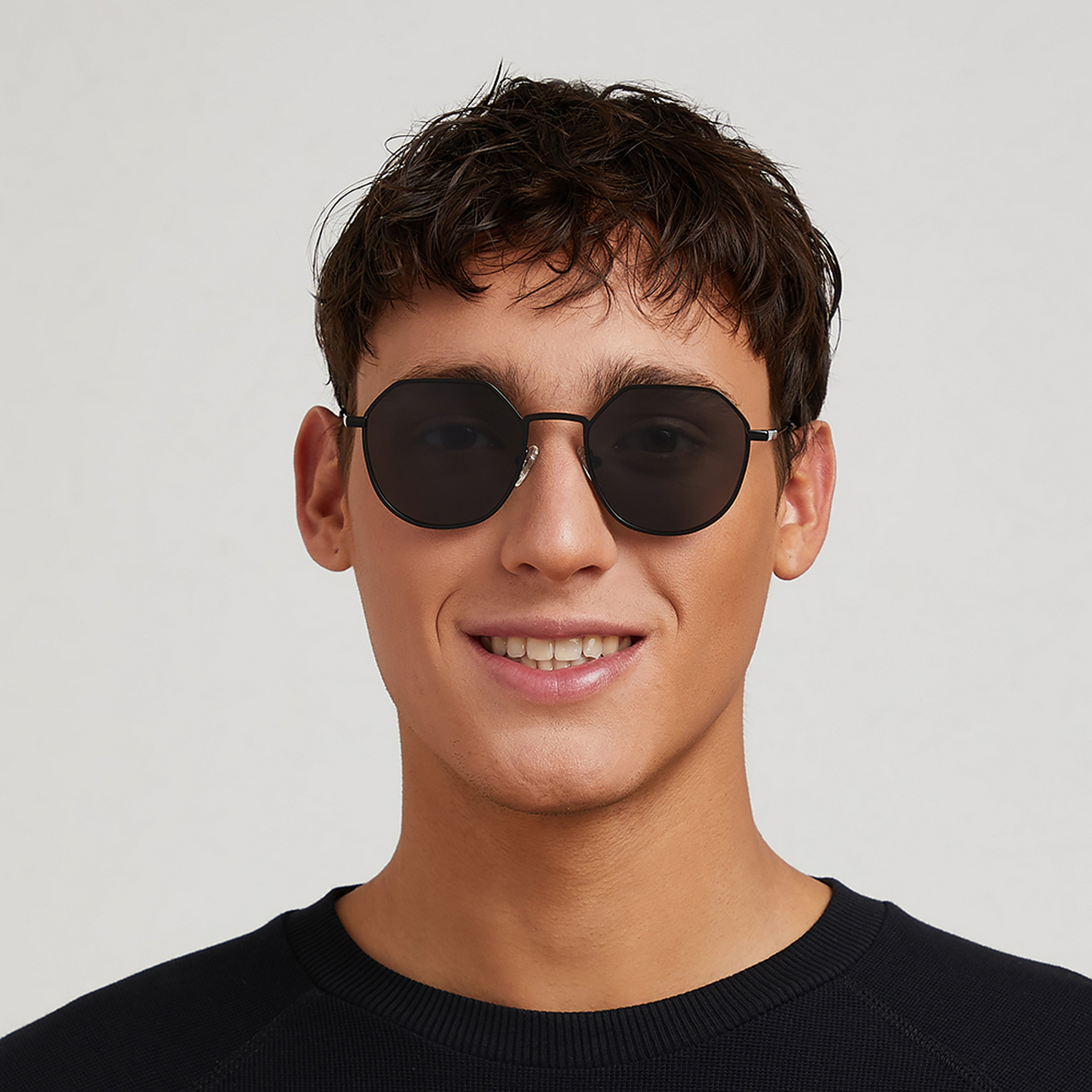 نظارة شمسية بعدسات سوداء ذات هندسية من 30 ساندايز تيرن أب مع 52 مم -men-sunglasses-image-4