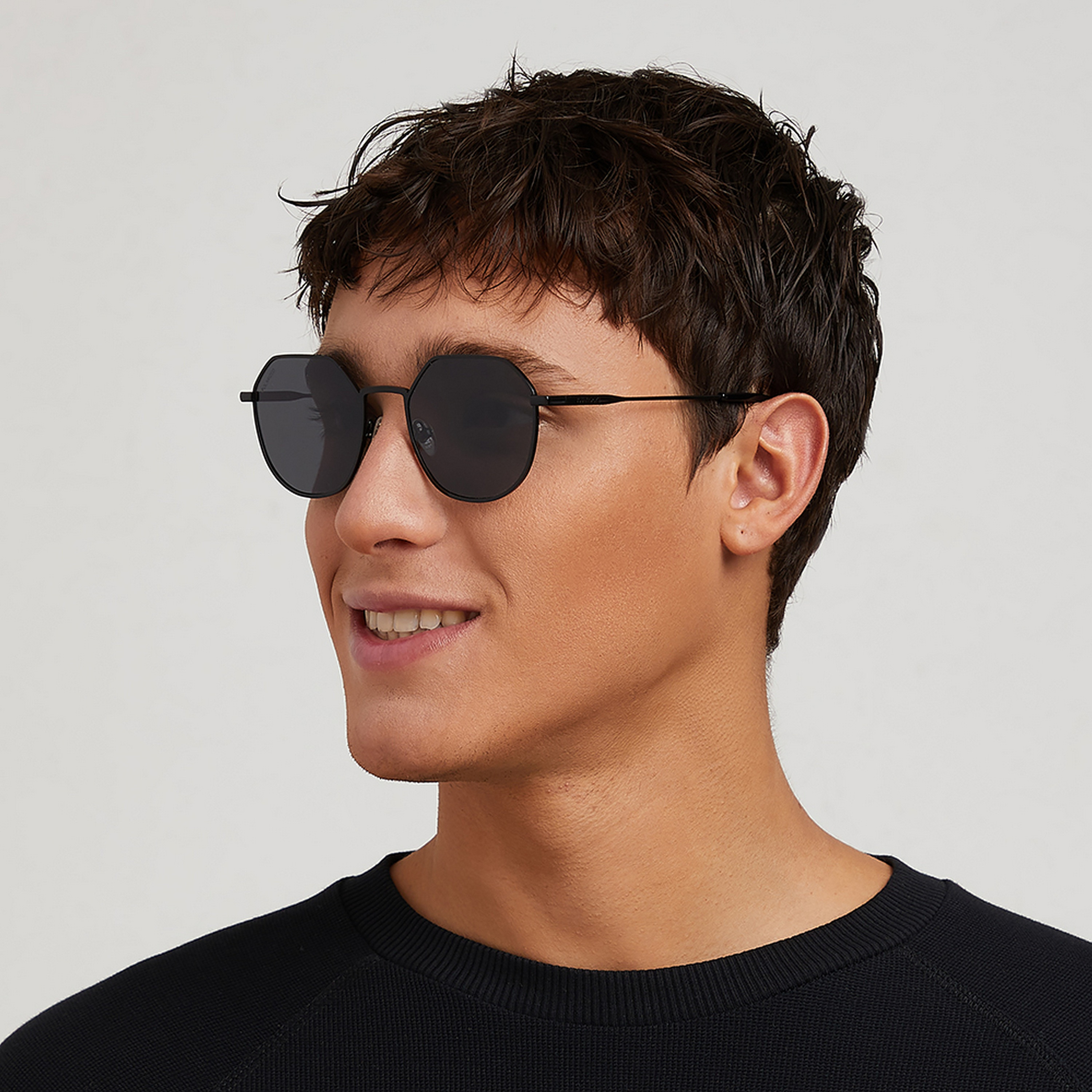 نظارة شمسية ومستقطبة بعدسات سوداء ذات هندسية من 30 ساندايز تيرن أب مع 52 مم -men-sunglasses-image-5