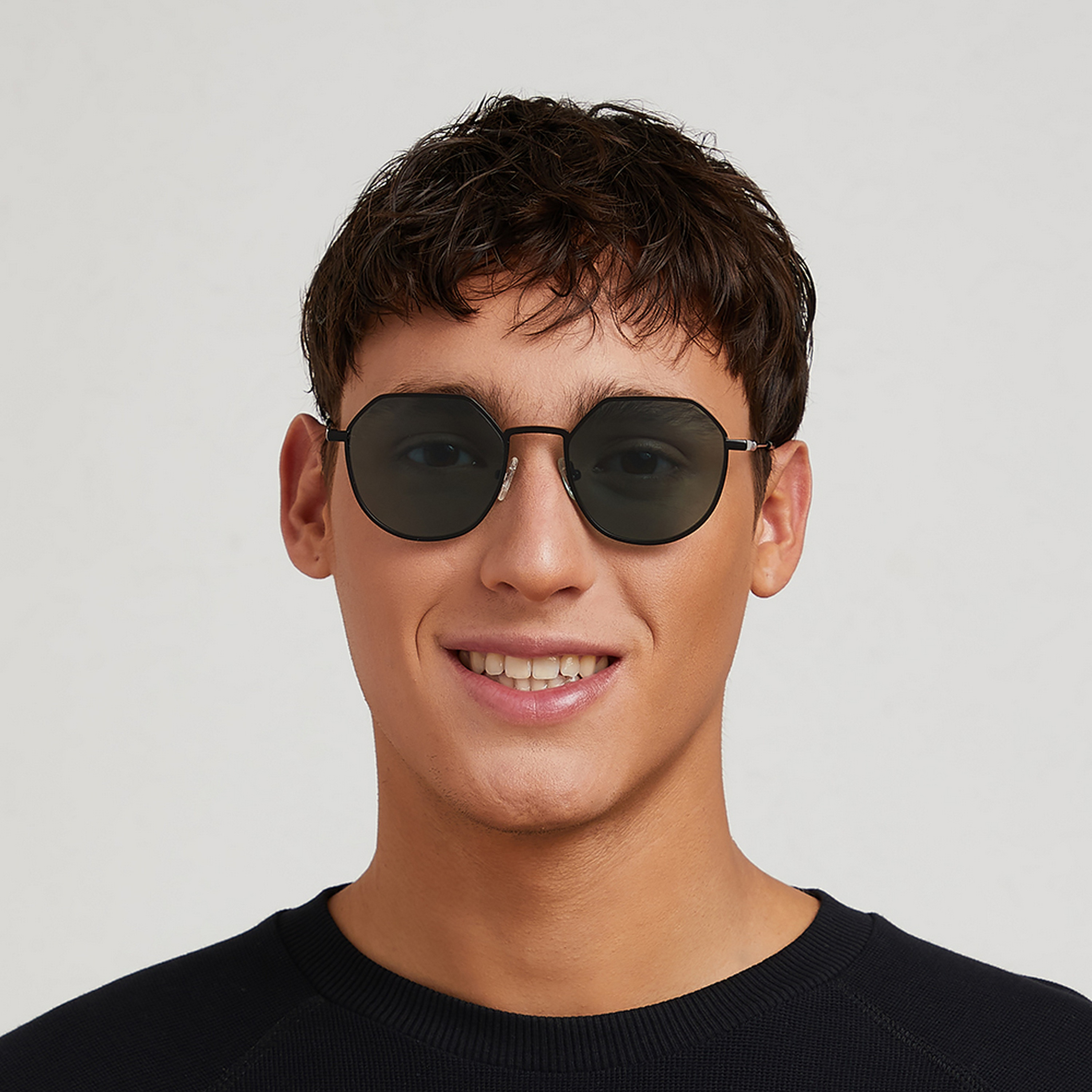 30Sundays Men Green Lens 52 mm Geometric Sunglasses | 30S-000207-0106-men-sunglasses-image-4