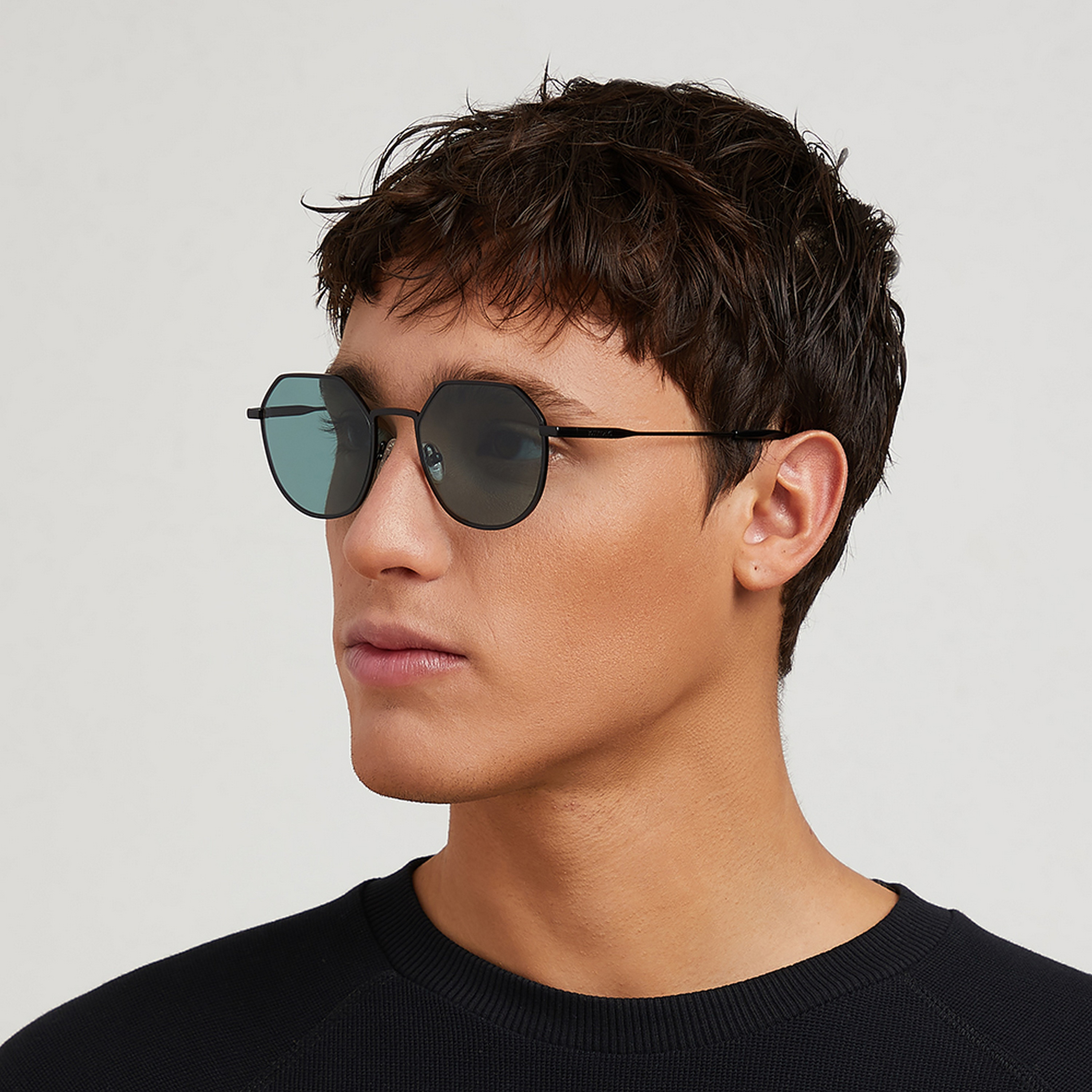 30Sundays Men Green Lens 52 mm Geometric Sunglasses | 30S-000207-0106-men-sunglasses-image-5