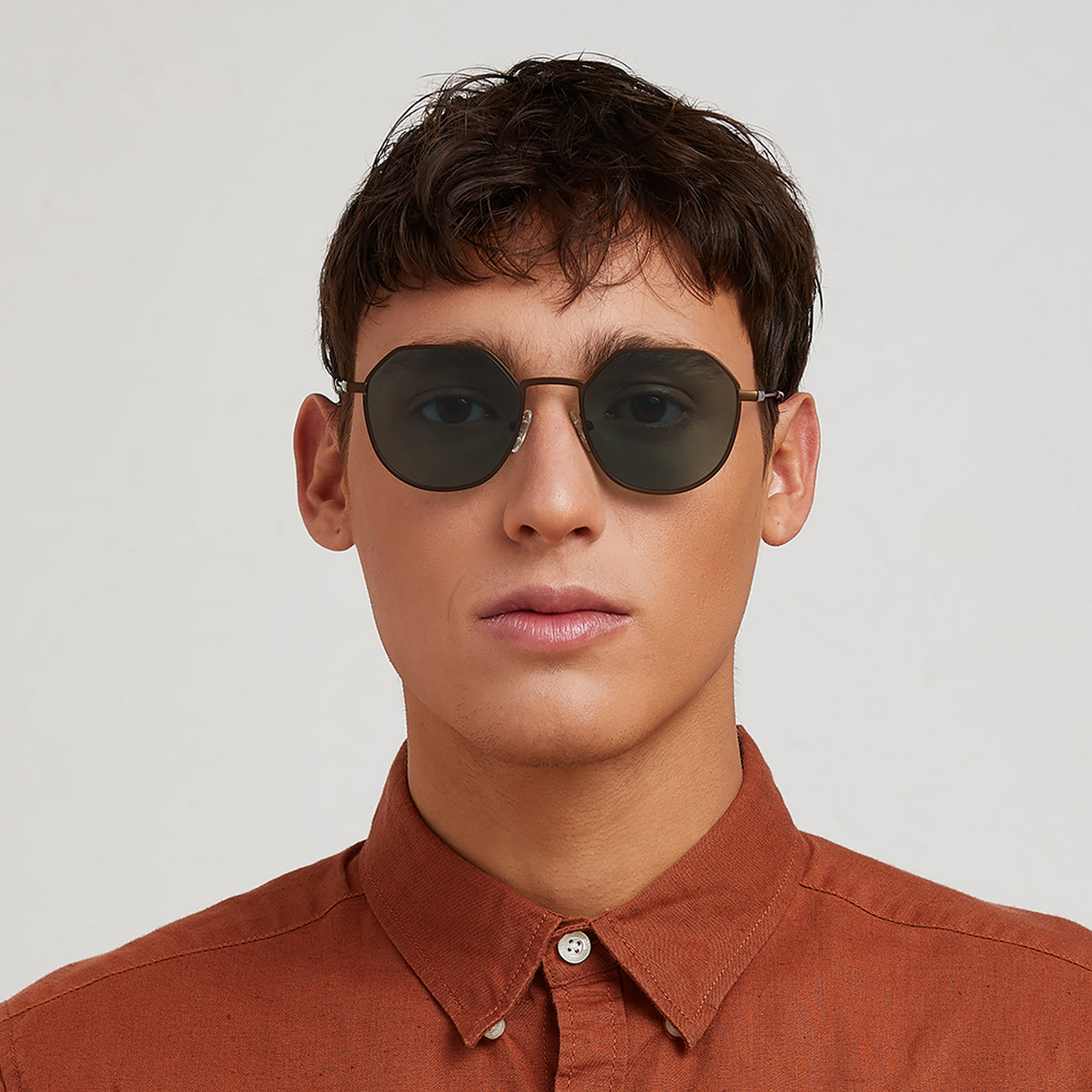 30Sundays Men Green Lens 52 mm Geometric Sunglasses | 30S-000207-0406-men-sunglasses-image-4