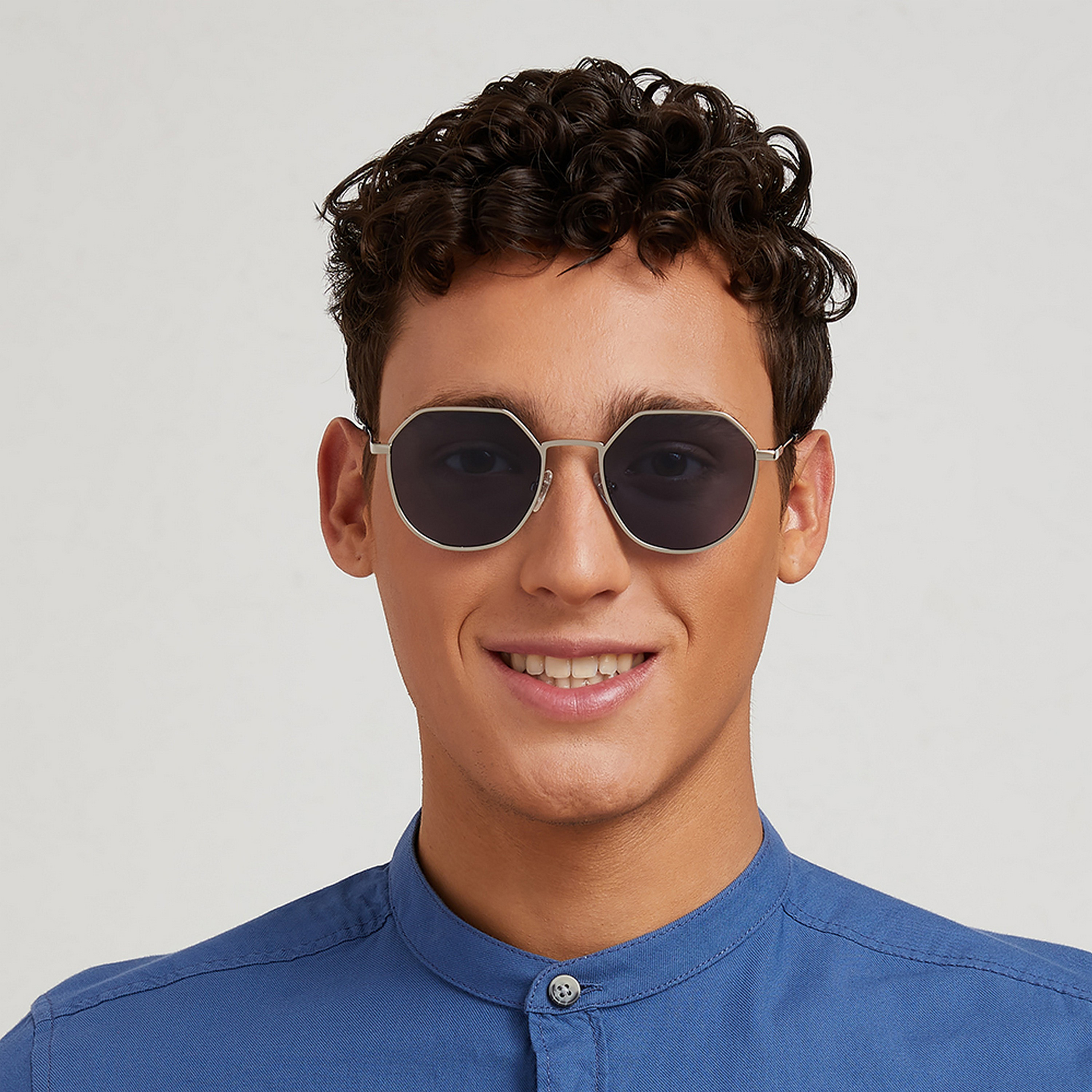 30Sundays TURN UP  Blue Lens 52 mm Geometric Sunglasses -men-sunglasses-image-5