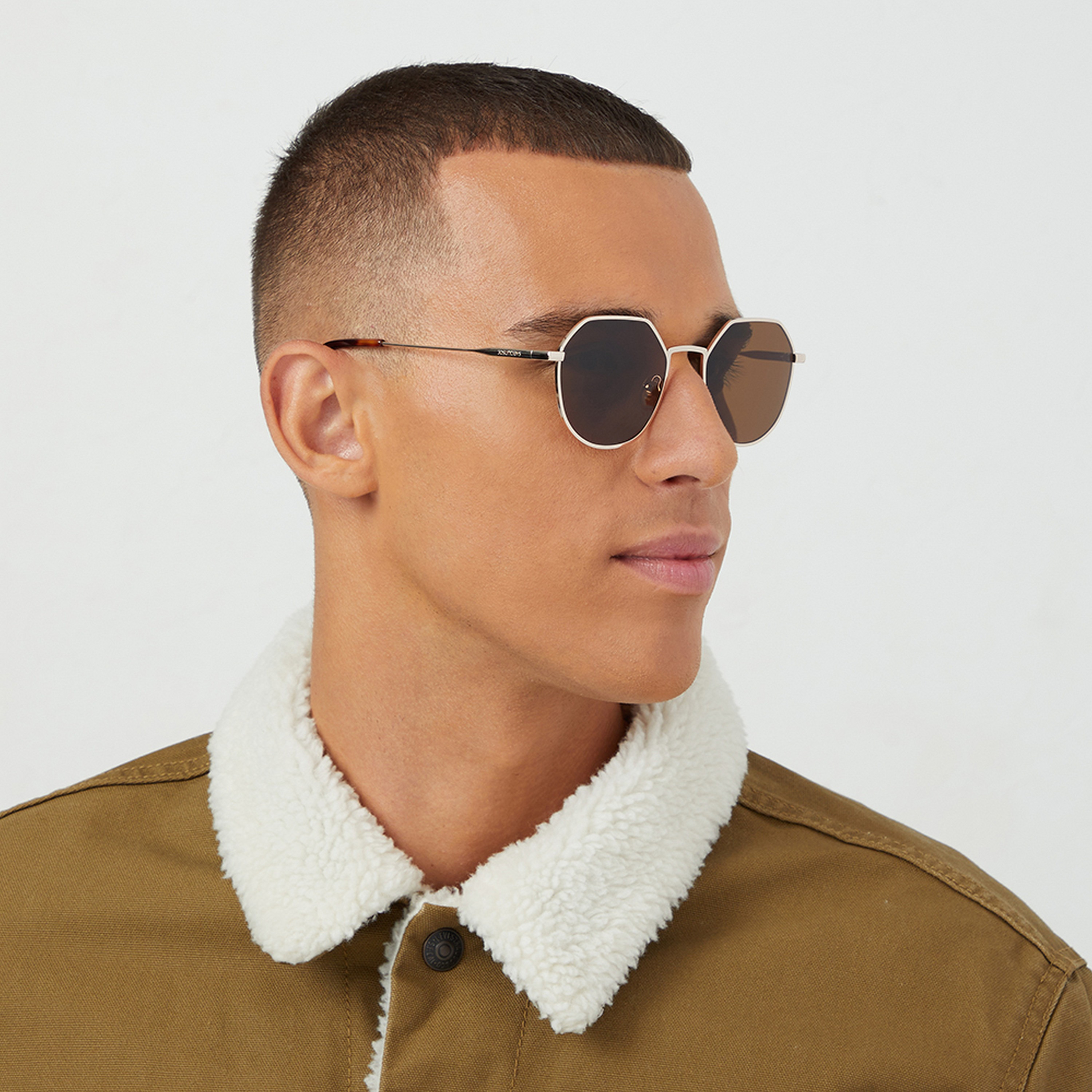 30Sundays Men Brown Lens 52 mm Geometric Sunglasses | 30S-000207-2904-men-sunglasses-image-5
