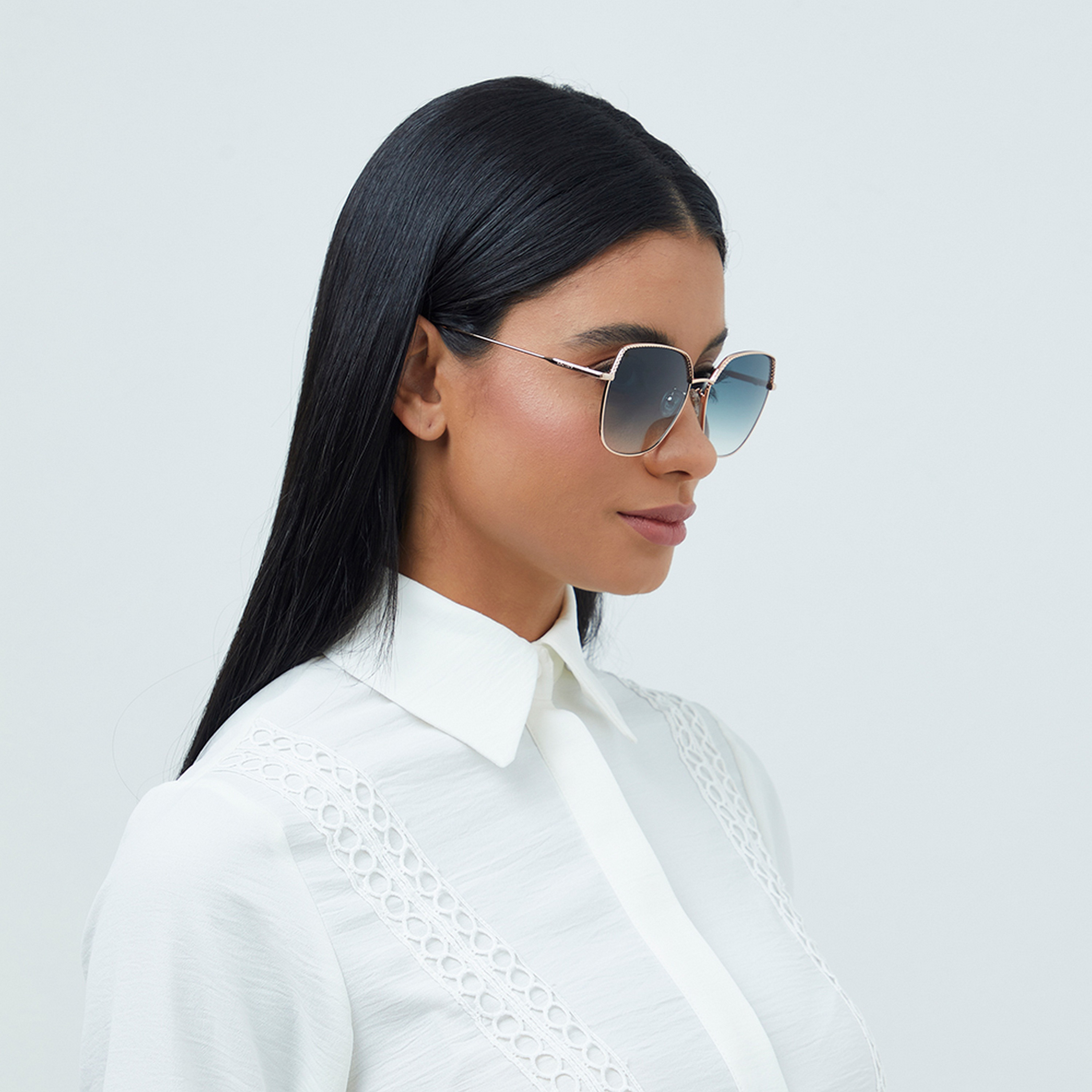 30Sundays Women Green Lens 59 mm Cat Eye Sunglasses | 30S-000225-2306-women-sunglasses-image-6