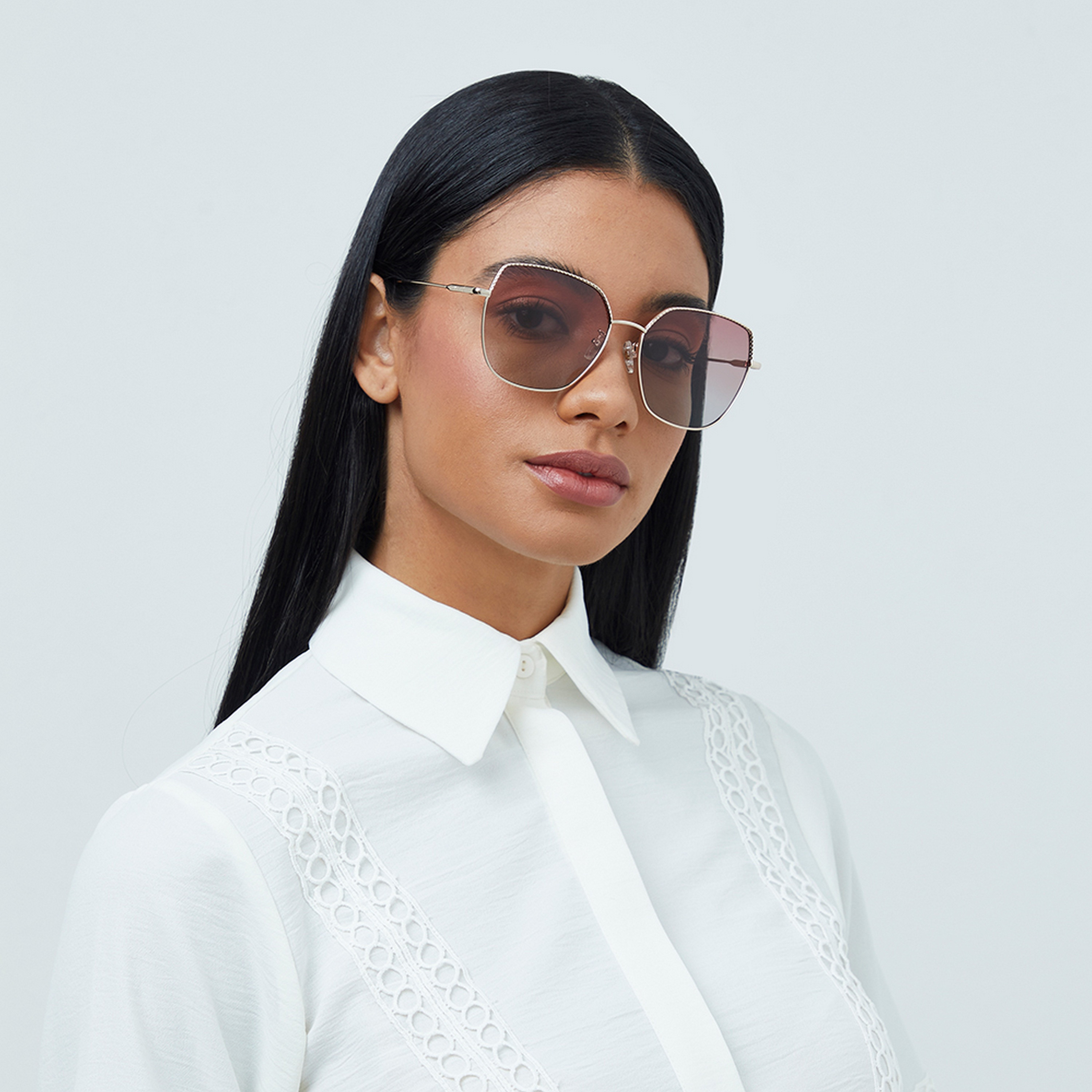 30Sundays SAGE  Pink Lens 59 mm Cat Eye Sunglasses -women-sunglasses-image-5