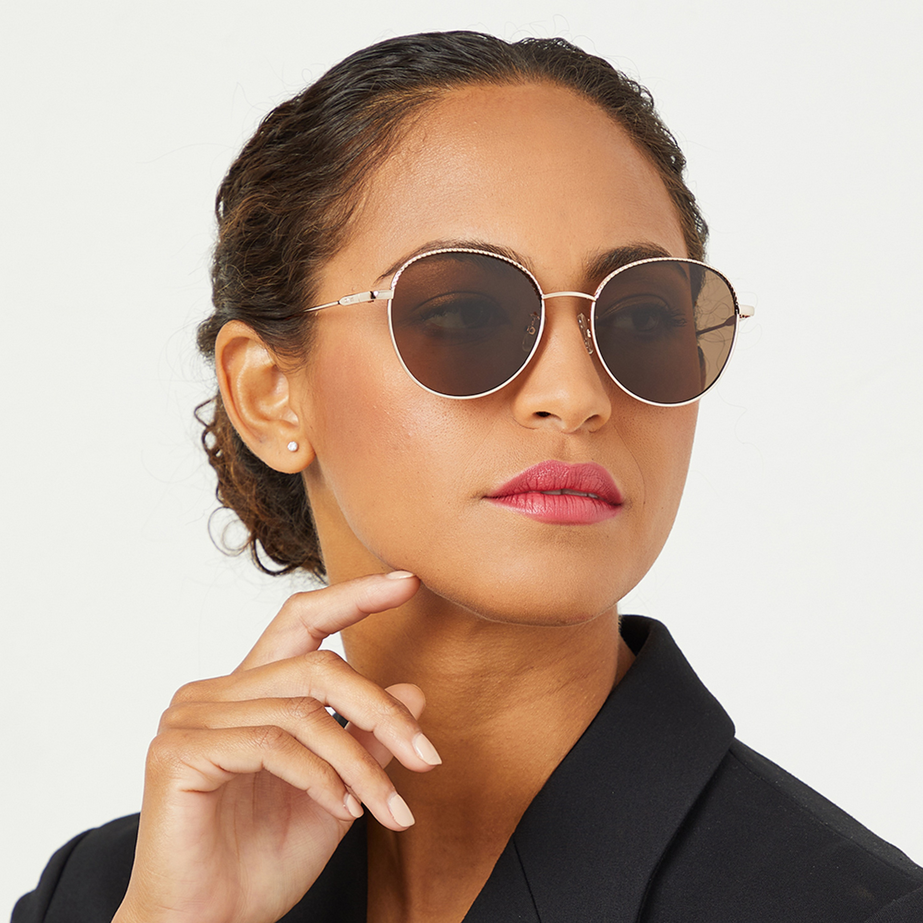 30Sundays Women Brown Lens 54 mm Round Sunglasses | 30S-000226-0504-women-sunglasses-image-5