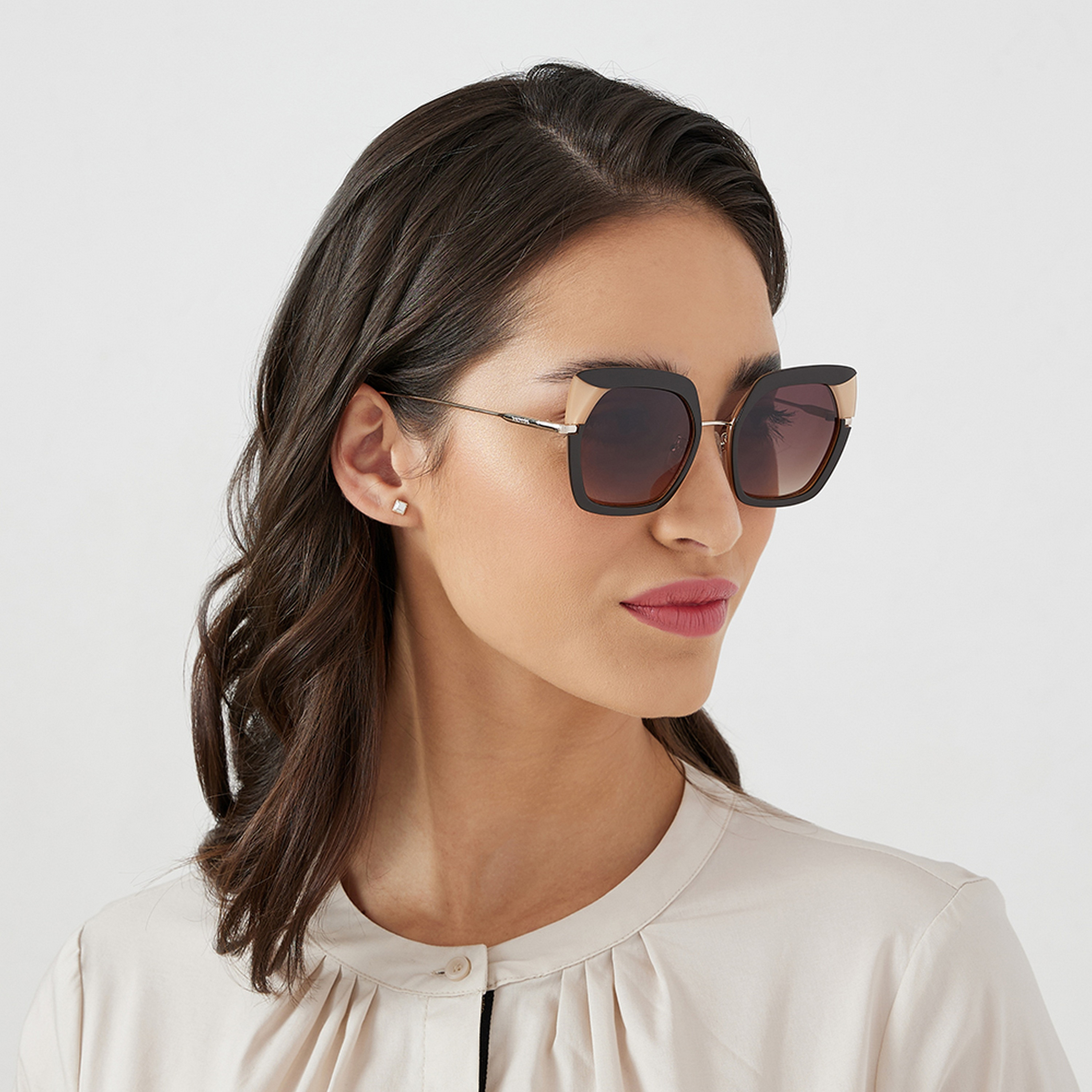 30Sundays Women Brown Lens 52 mm Cat Eye Sunglasses | 30S-000227-0404-women-sunglasses-image-6