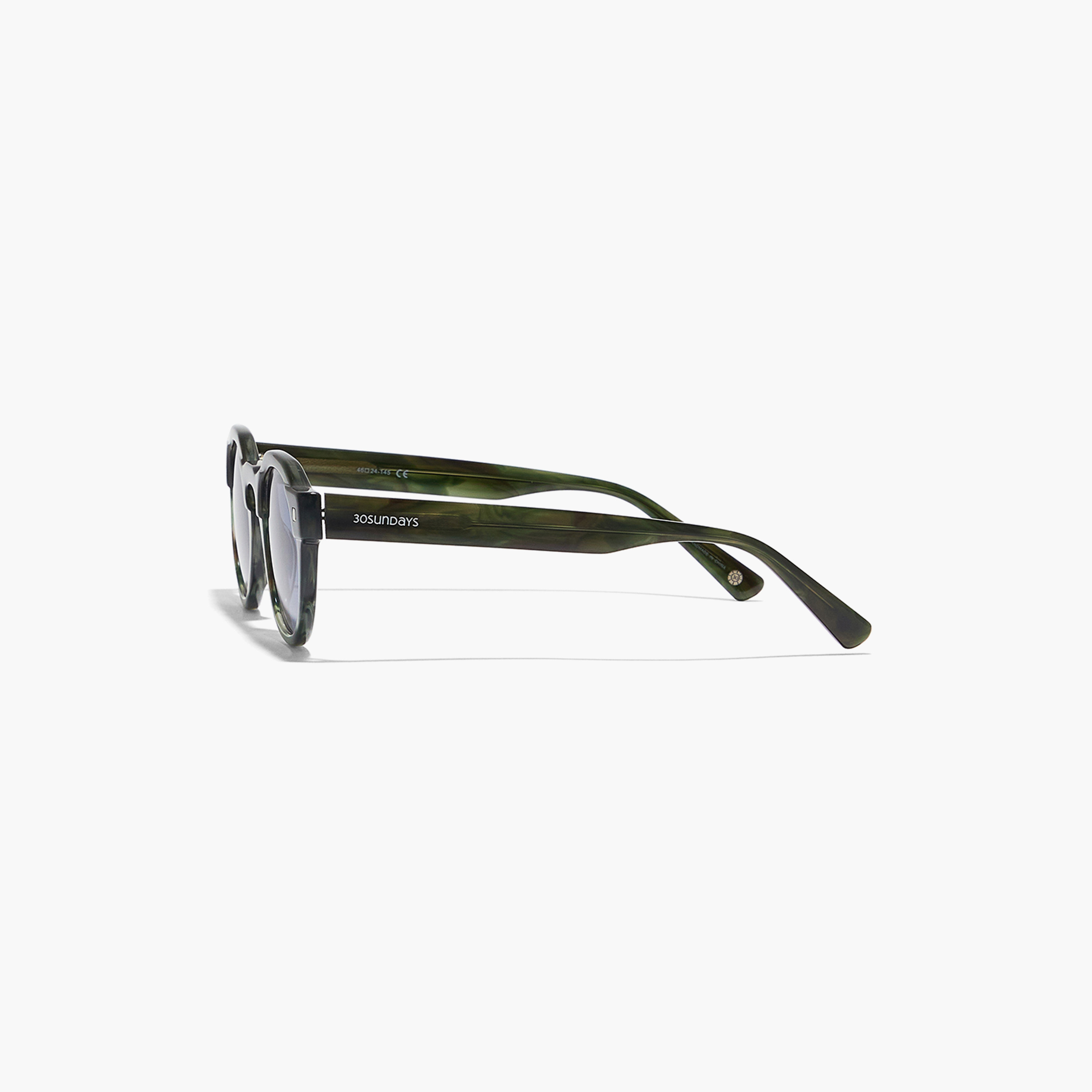 30Sundays Men Blue Lens 46 mm Round Sunglasses | 30S-000235-1302-men-sunglasses-image-4