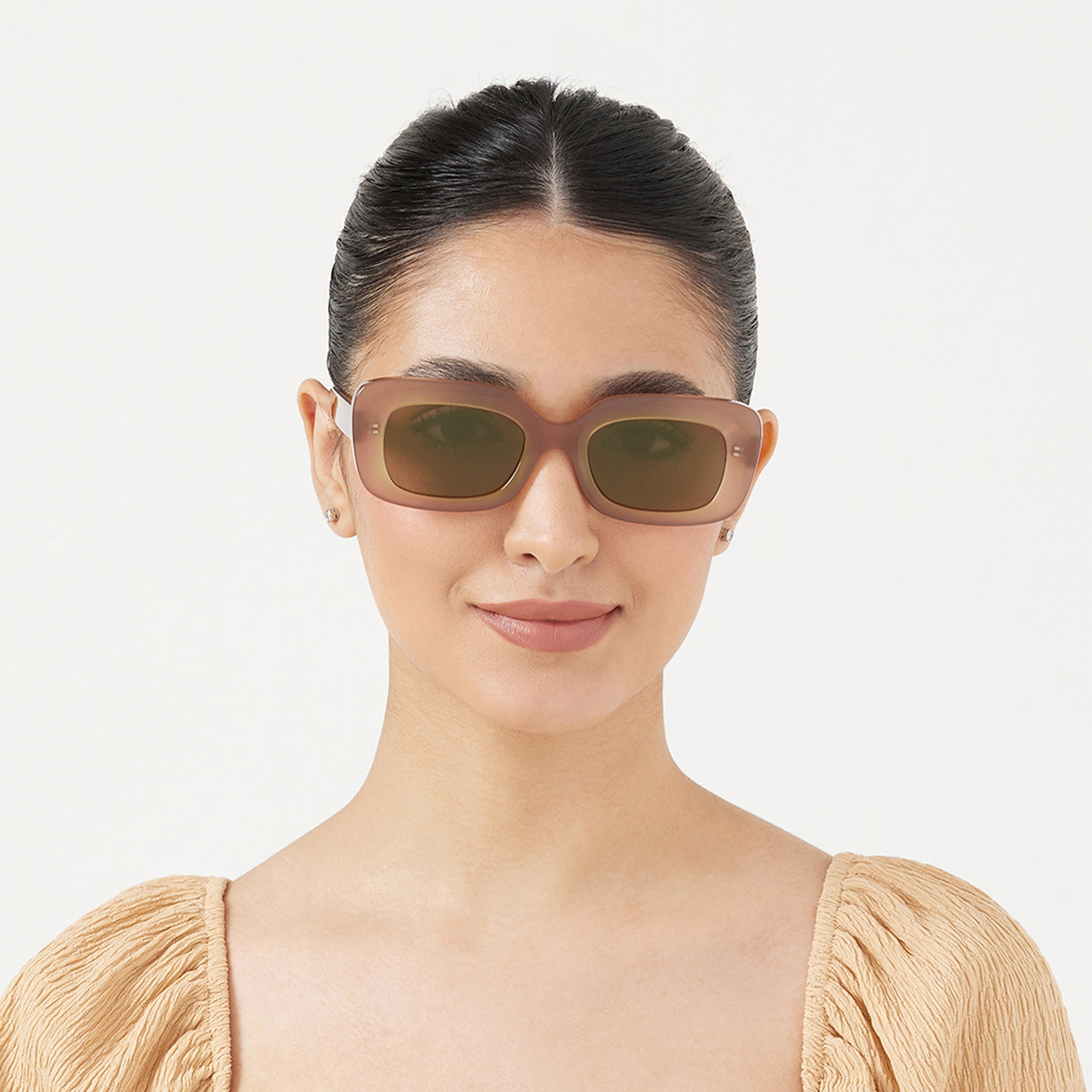 30Sundays SUNDOWN  Brown Lens 50 mm Rectangle Sunglasses -women-sunglasses-image-5