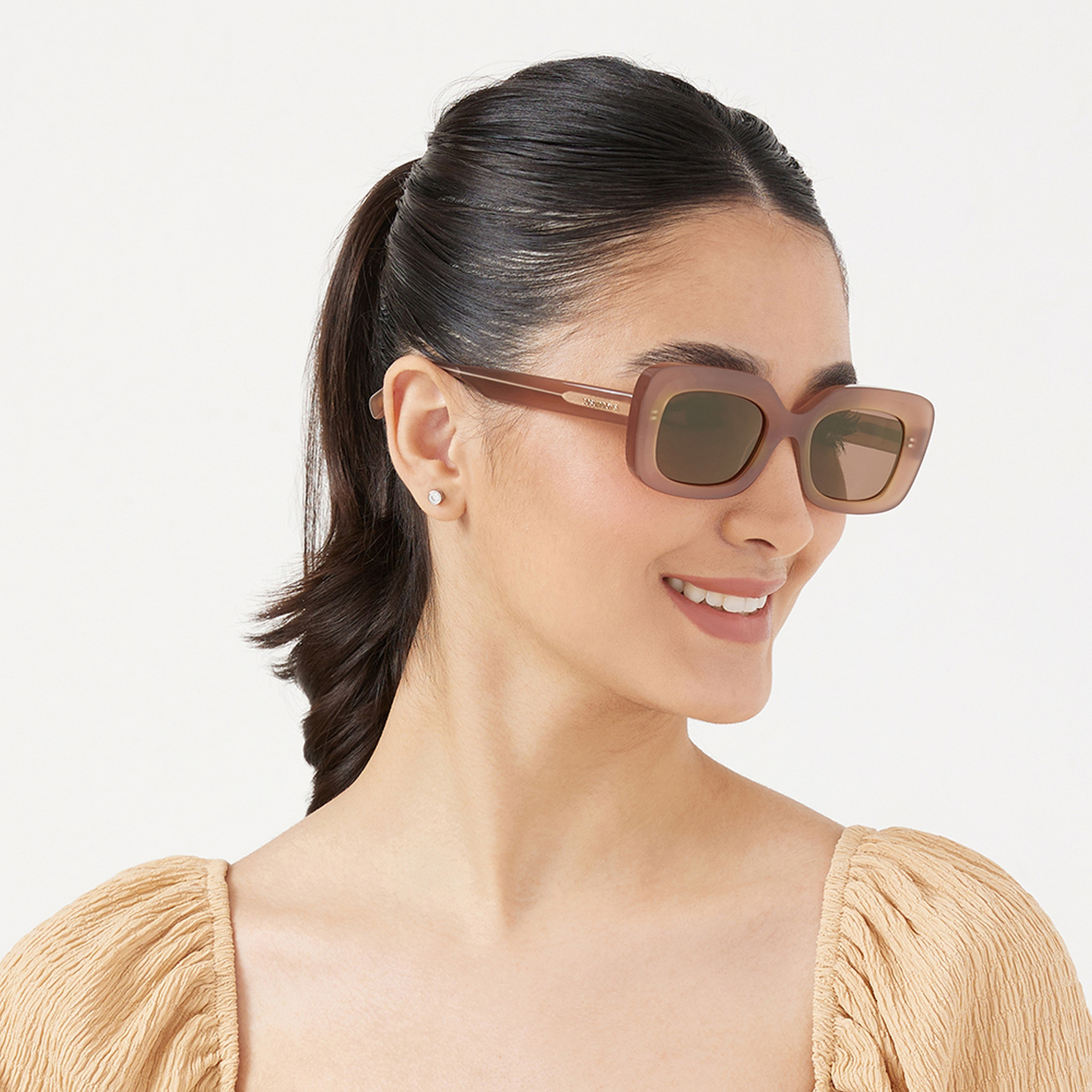 30Sundays SUNDOWN  Brown Lens 50 mm Rectangle Sunglasses -women-sunglasses-image-6