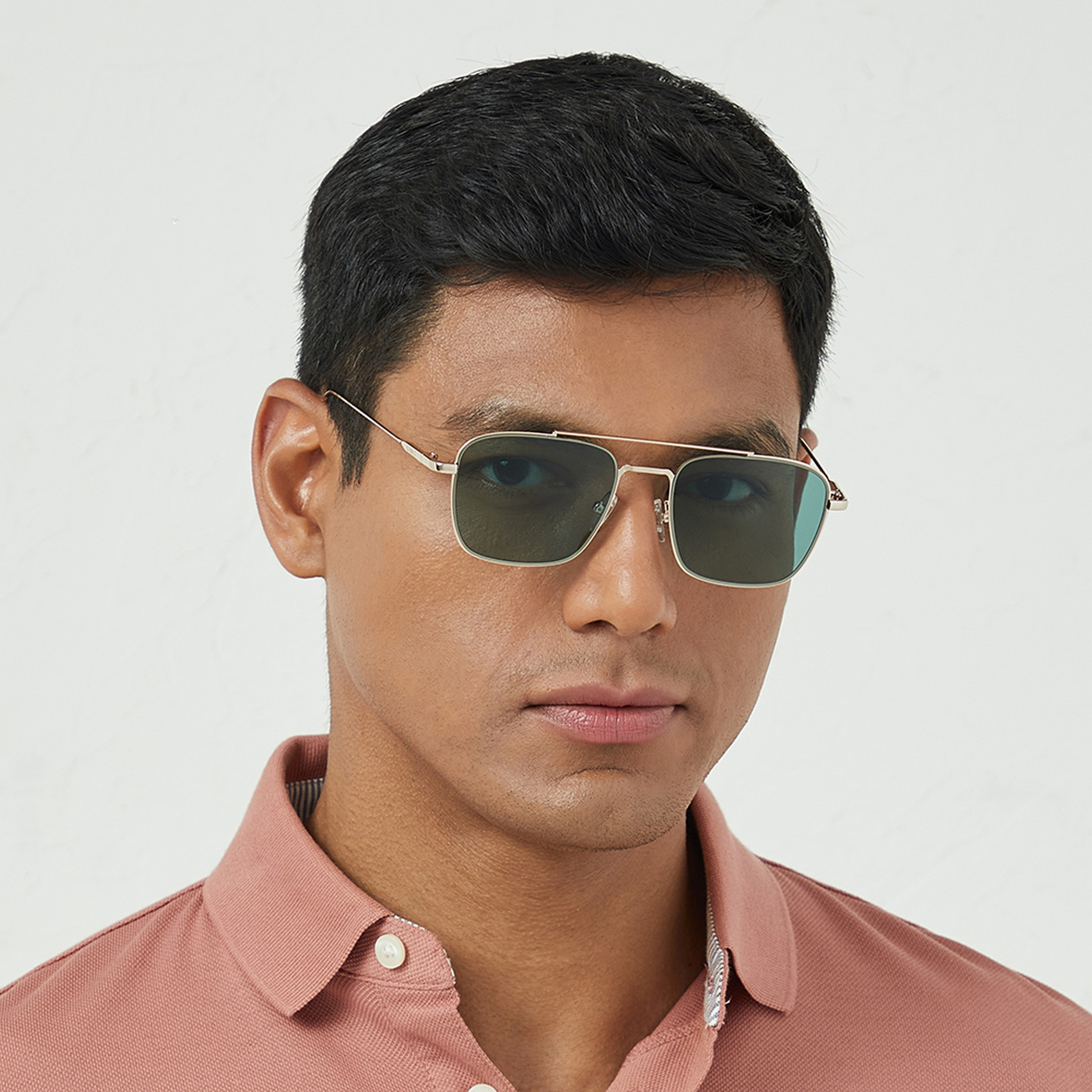 30Sundays Men Green Lens 52 mm Navigator Sunglasses | 30S-000241-2906-men-sunglasses-image-5