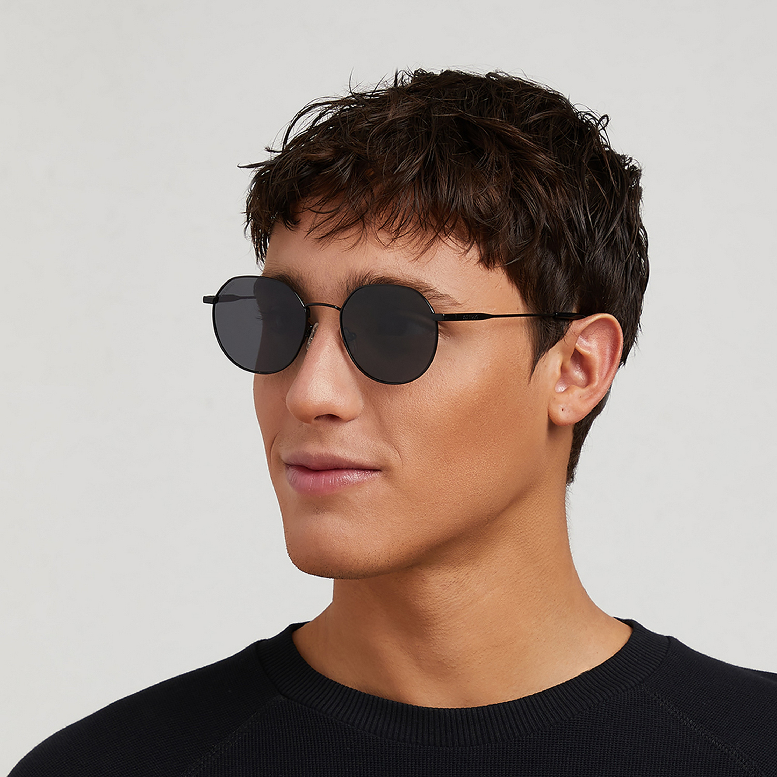 نظارة شمسية مستقطبة بعدسات سوداء ذات مستديرة من 30 ساندايز واندرلاست مع 53 مم -men-sunglasses-image-5