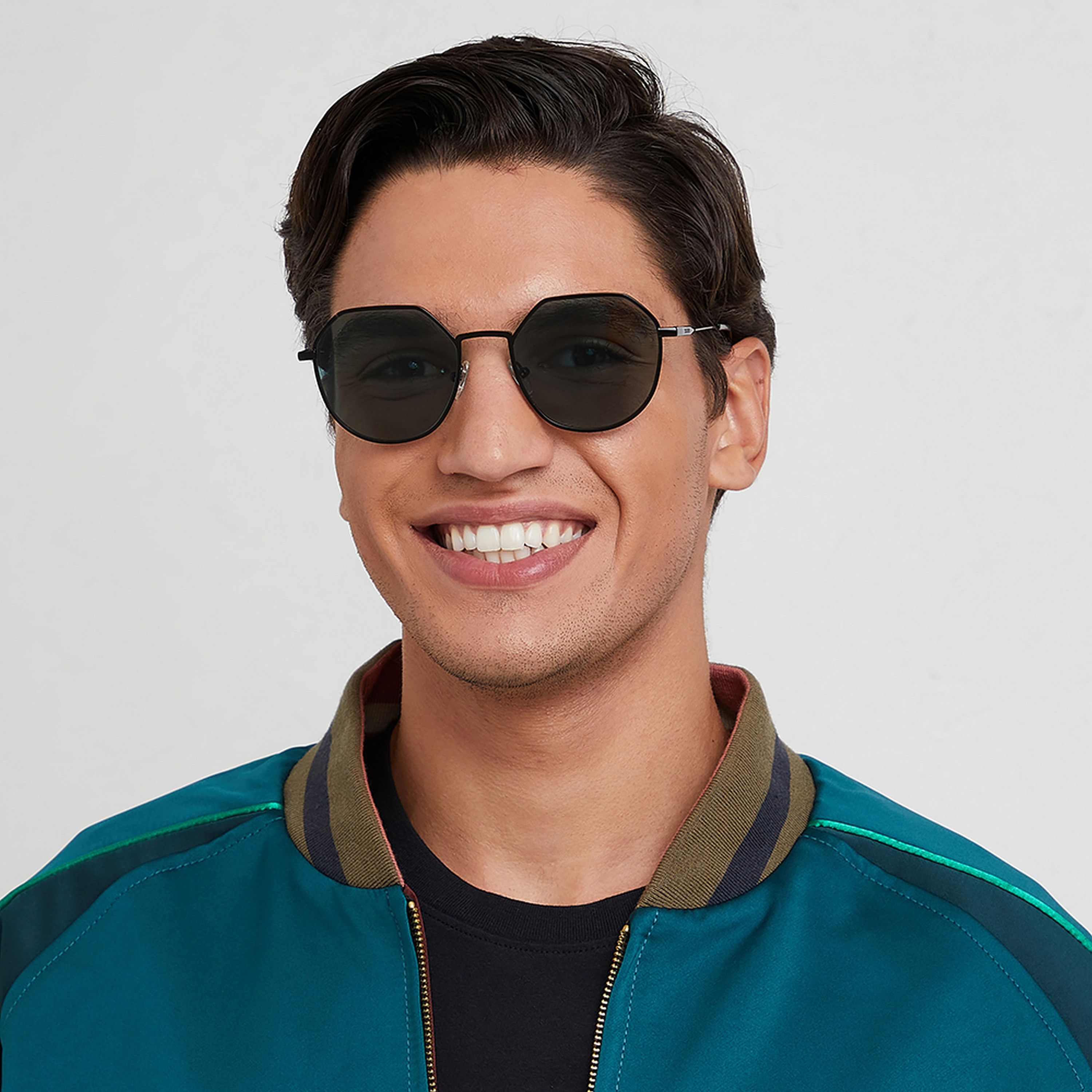 نظارة شمسية بعدسات خضراء ذات هندسية من 30 ساندايز تيرن أب II مع 55 مم -men-sunglasses-image-4