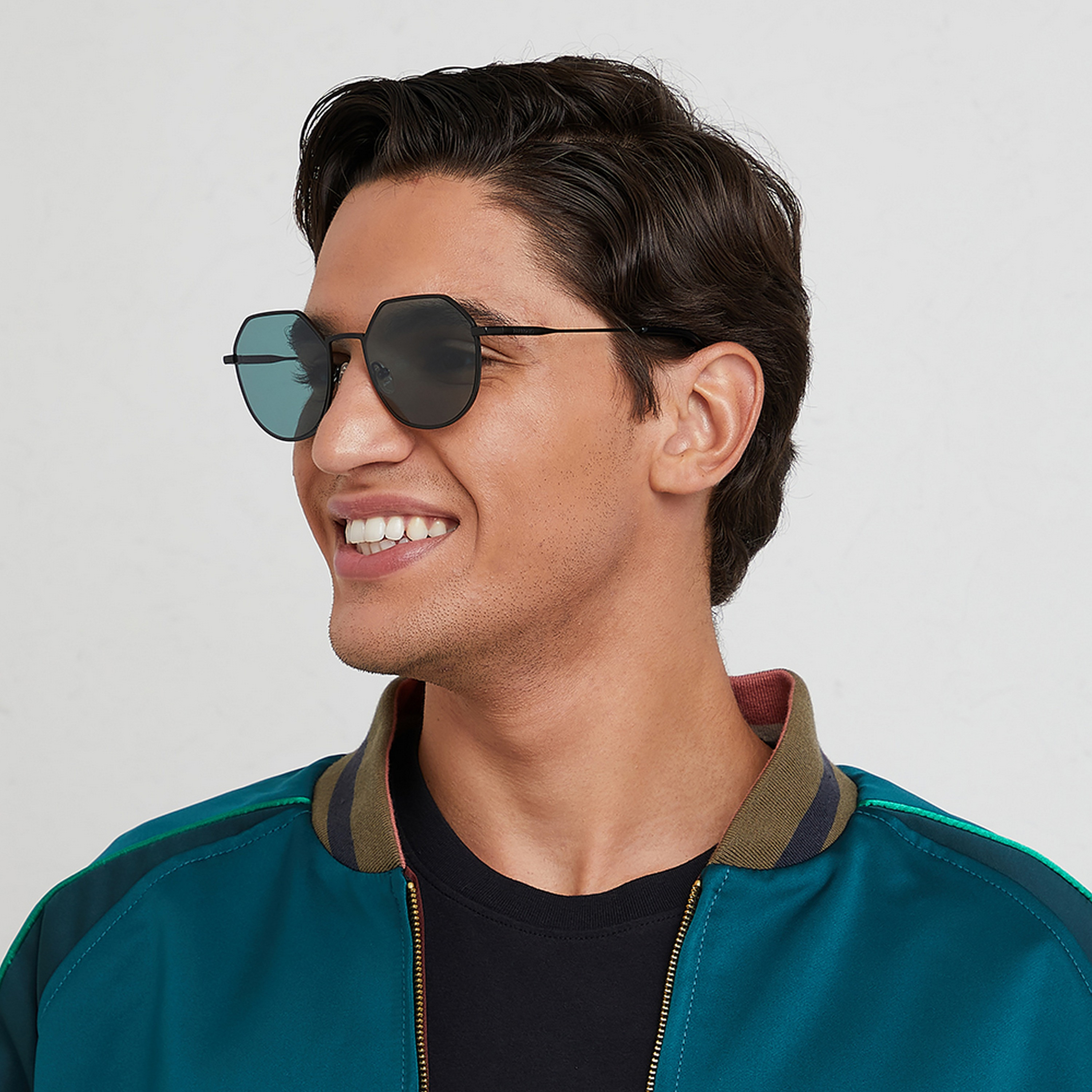 نظارة شمسية بعدسات خضراء ذات هندسية من 30 ساندايز تيرن أب II مع 55 مم -men-sunglasses-image-5