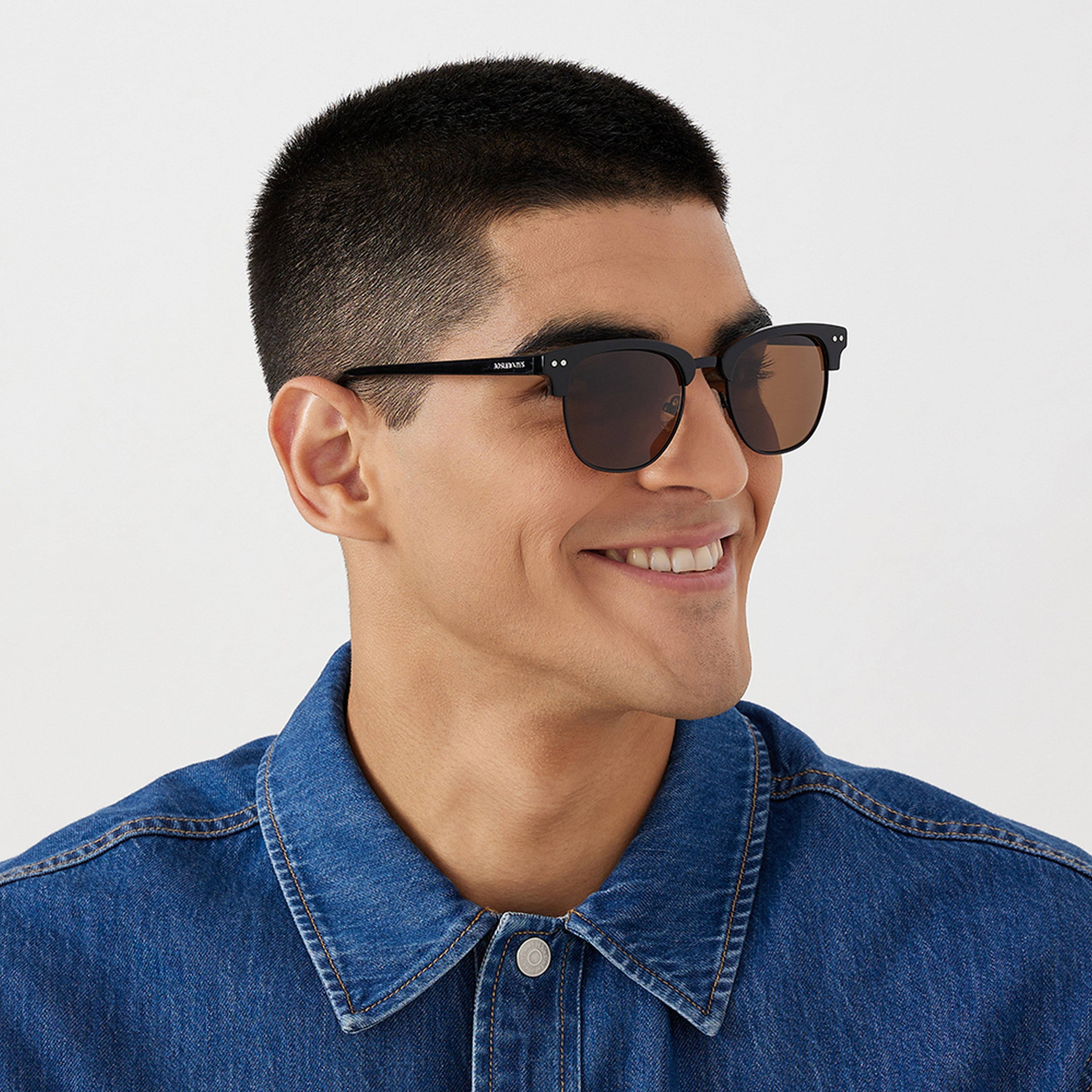 نظارة شمسية بعدسات بنية ذات كلامباستر من 30 ساندايز لومي مع 51 مم -men-sunglasses-image-5