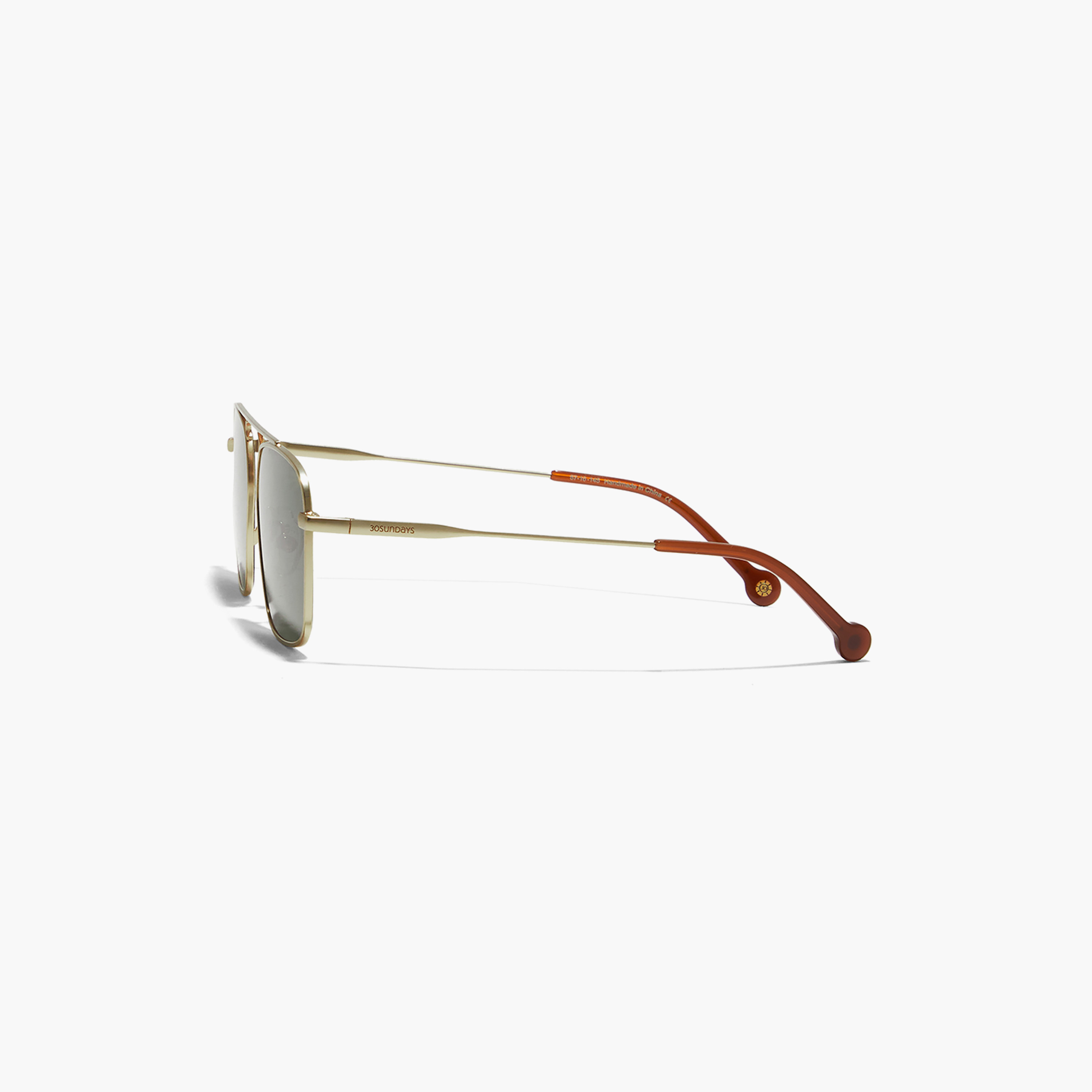 نظارة شمسية بعدسات خضراء مستطيلة من 30 ساندايز روكس مع 57 مم -men-sunglasses-image-3