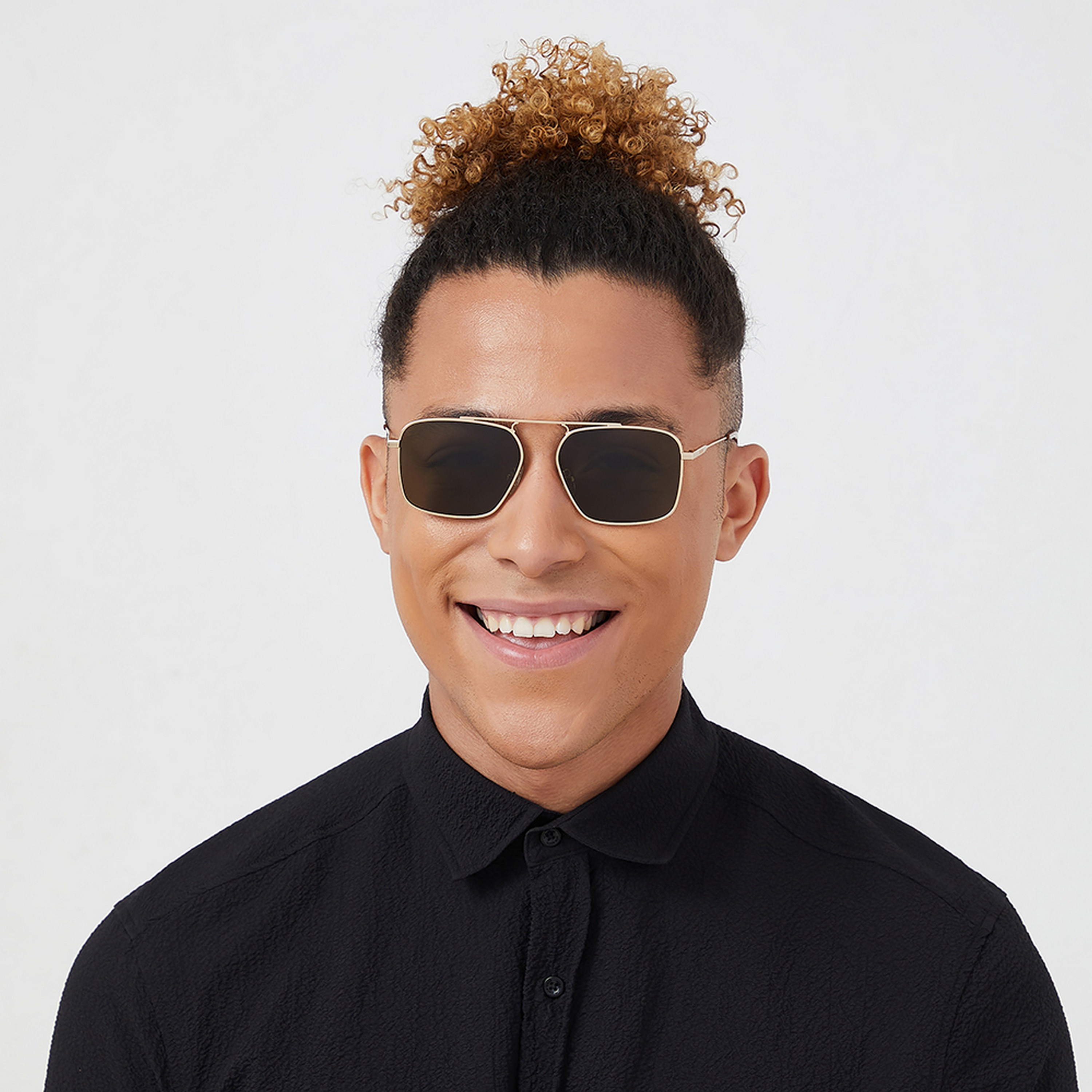 نظارة شمسية بعدسات خضراء مستطيلة من 30 ساندايز روكس مع 57 مم -men-sunglasses-image-4
