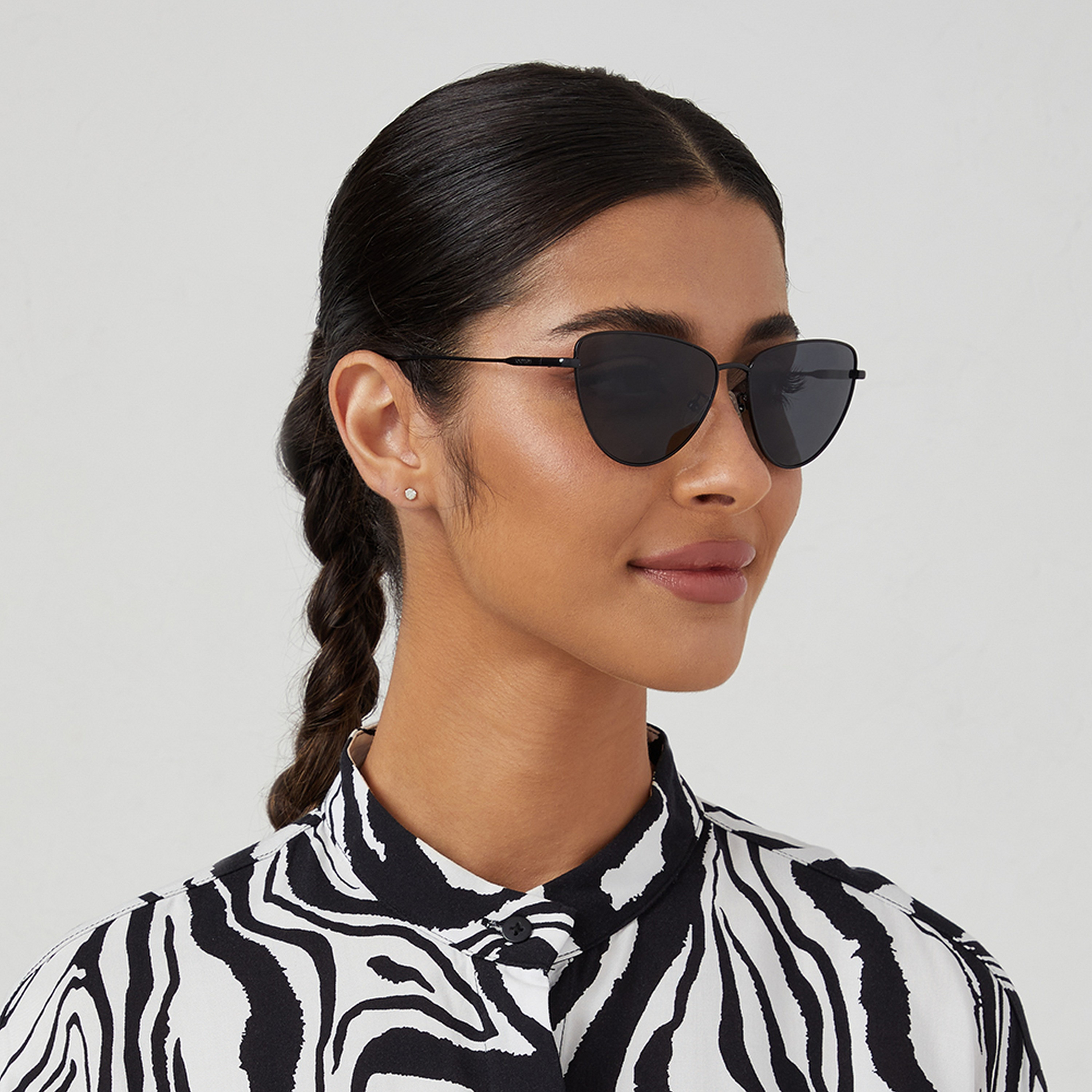 30Sundays Women Black Lens 56 mm Cat Eye Sunglasses | 30S-000263-0101-women-sunglasses-image-6