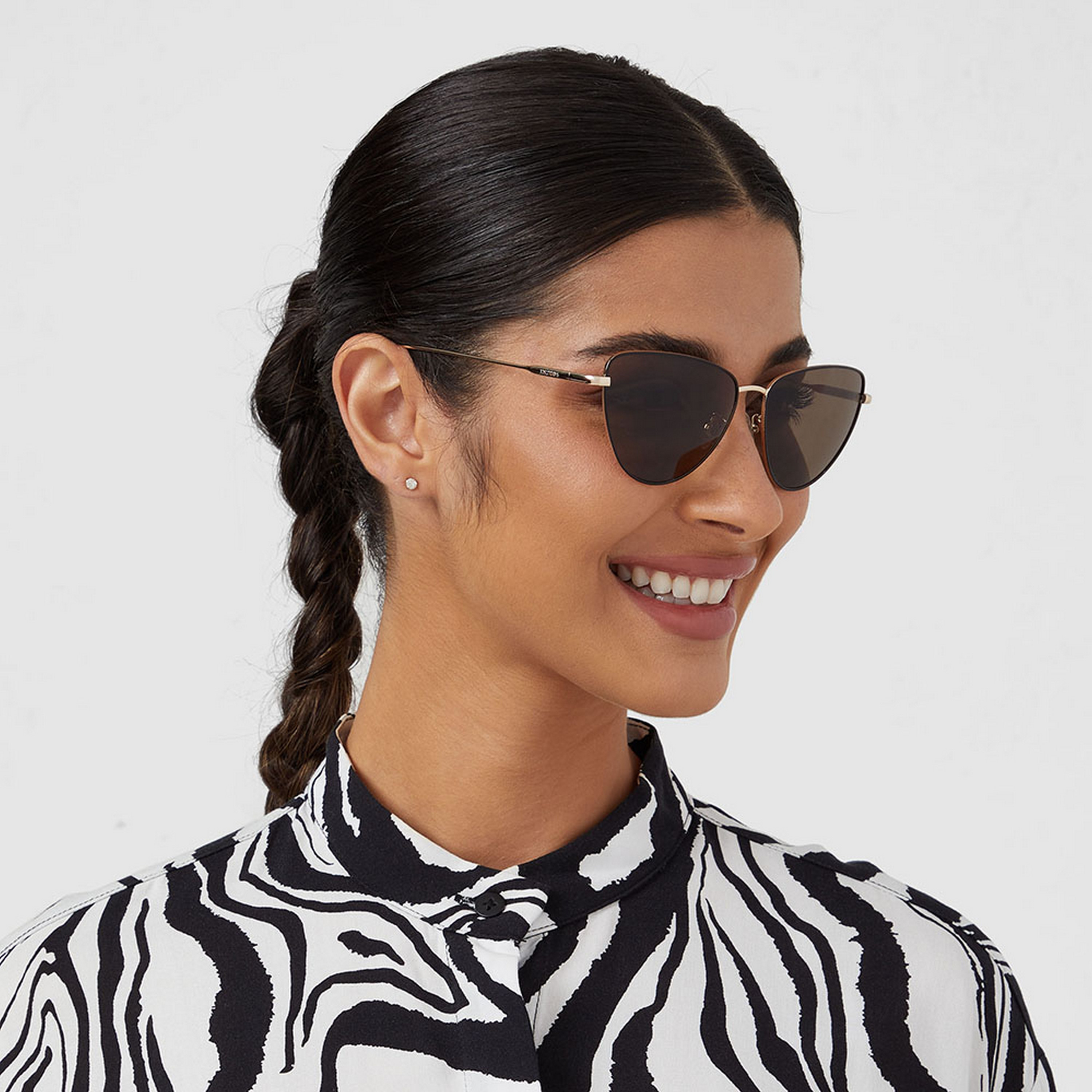 30Sundays Women Brown Lens 56 mm Cat Eye Sunglasses | 30S-000263-2904-women-sunglasses-image-6