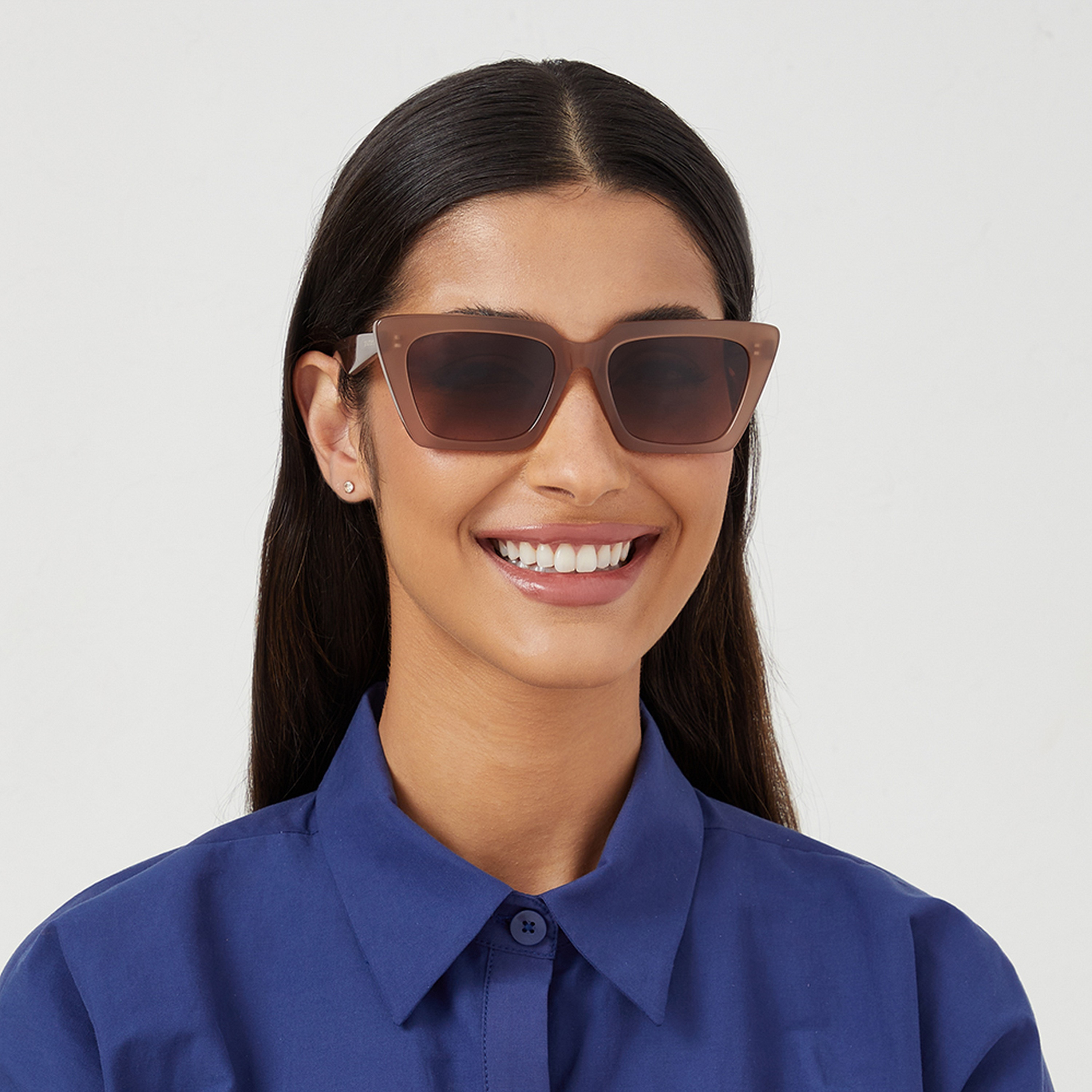 نظارة شمسية بعدسات بنية ذات كات آي من 30 ساندايز إمبر مع 54 مم -women-sunglasses-image-5