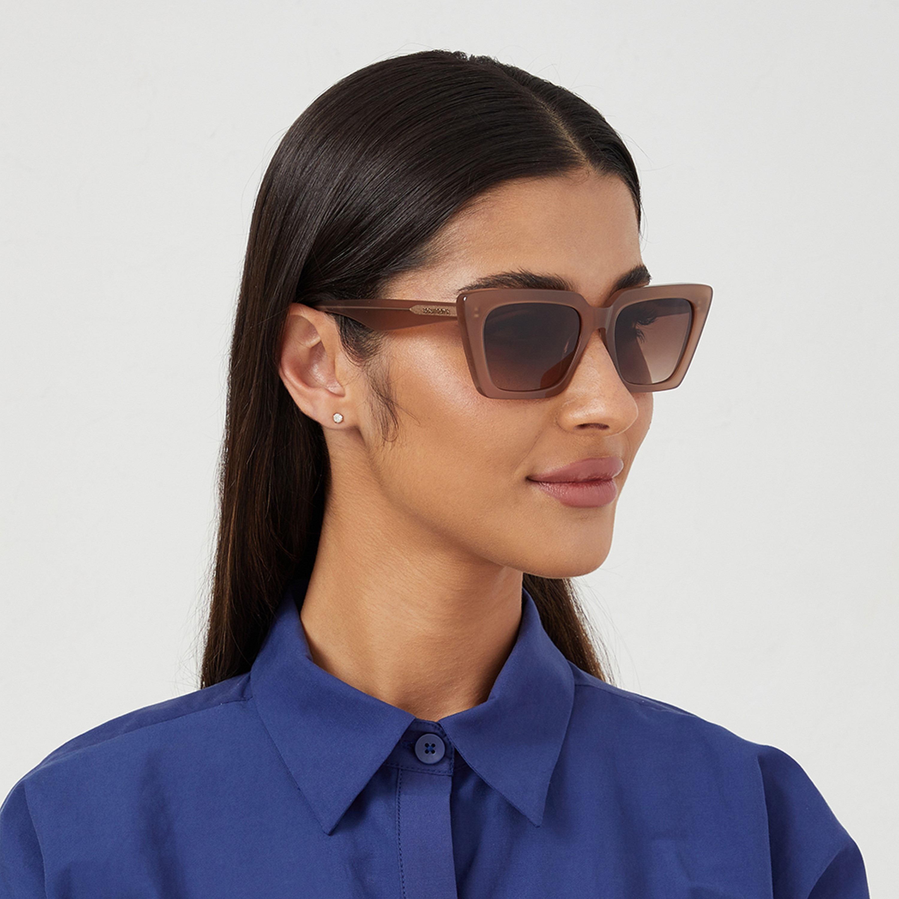 نظارة شمسية بعدسات بنية ذات كات آي من 30 ساندايز إمبر مع 54 مم -women-sunglasses-image-6