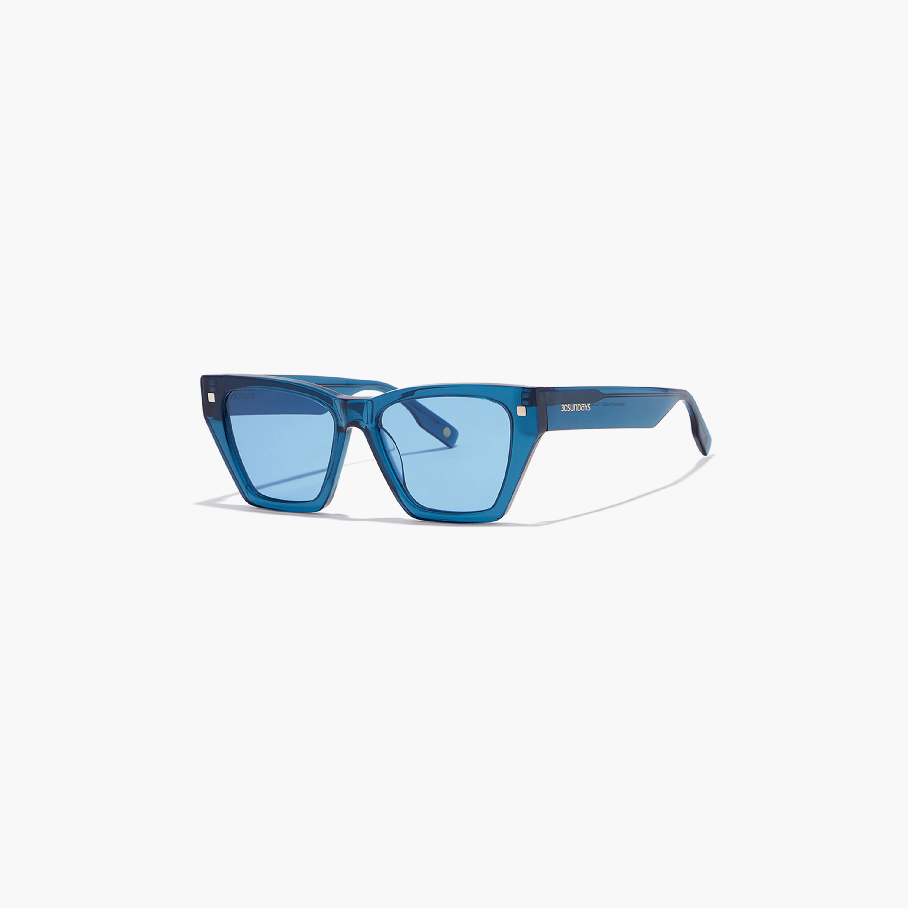 نظارة شمسية بعدسات زرقاء ذات كات آي من 30 ساندايز رودس مع 53 مم -women-sunglasses-image-1