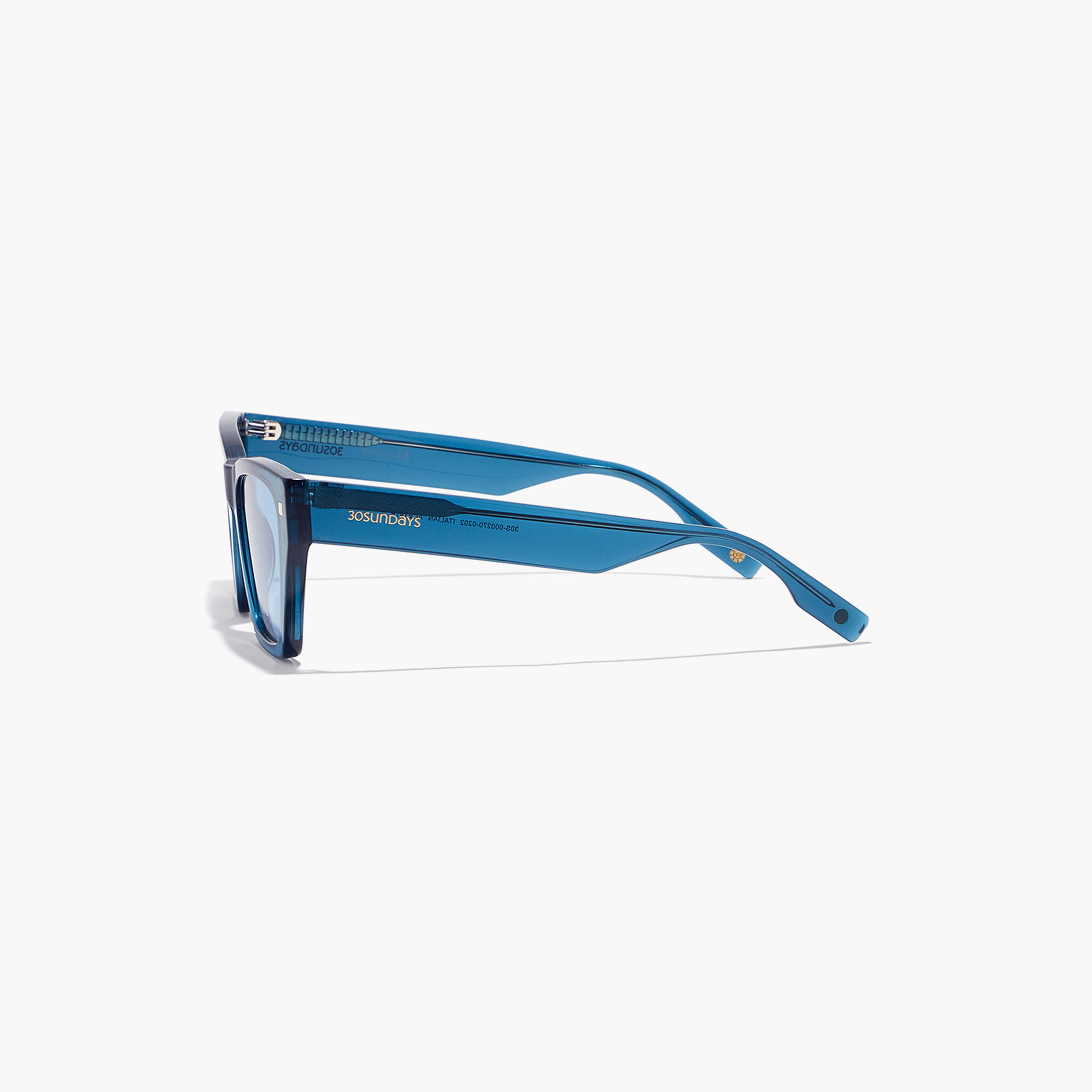 نظارة شمسية بعدسات زرقاء ذات كات آي من 30 ساندايز رودس مع 53 مم -women-sunglasses-image-3