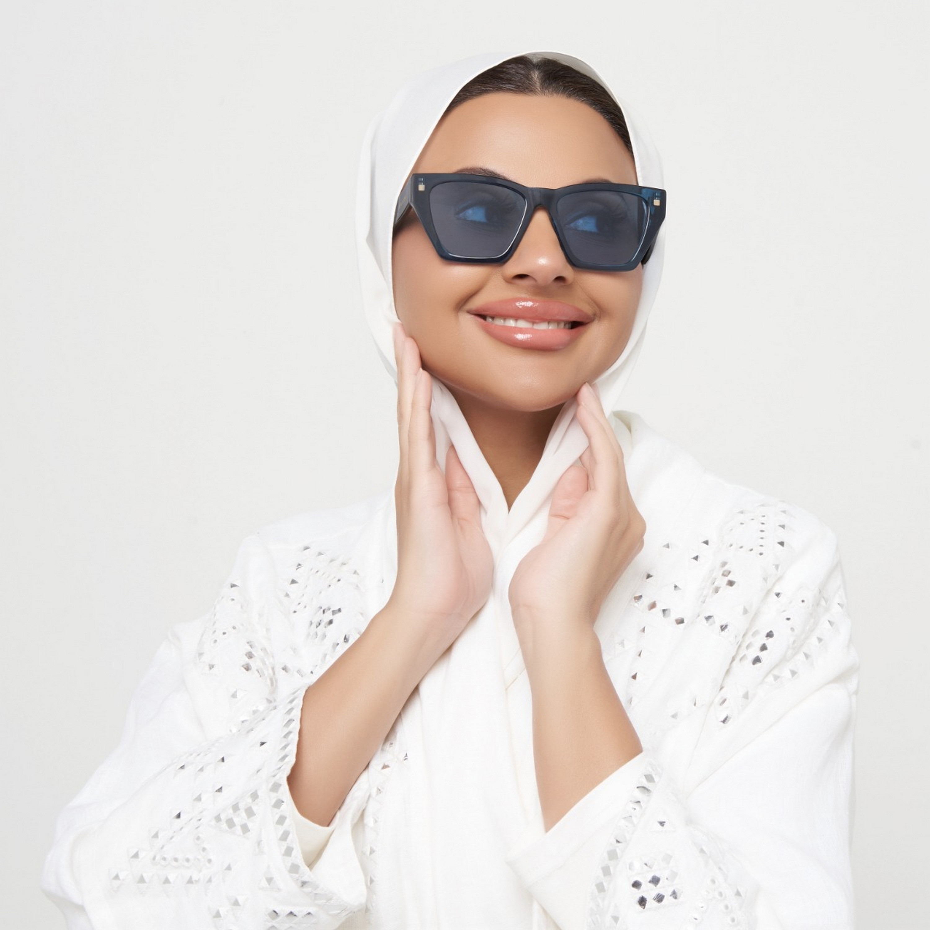 نظارة شمسية بعدسات زرقاء ذات كات آي من 30 ساندايز رودس مع 53 مم -women-sunglasses-image-4