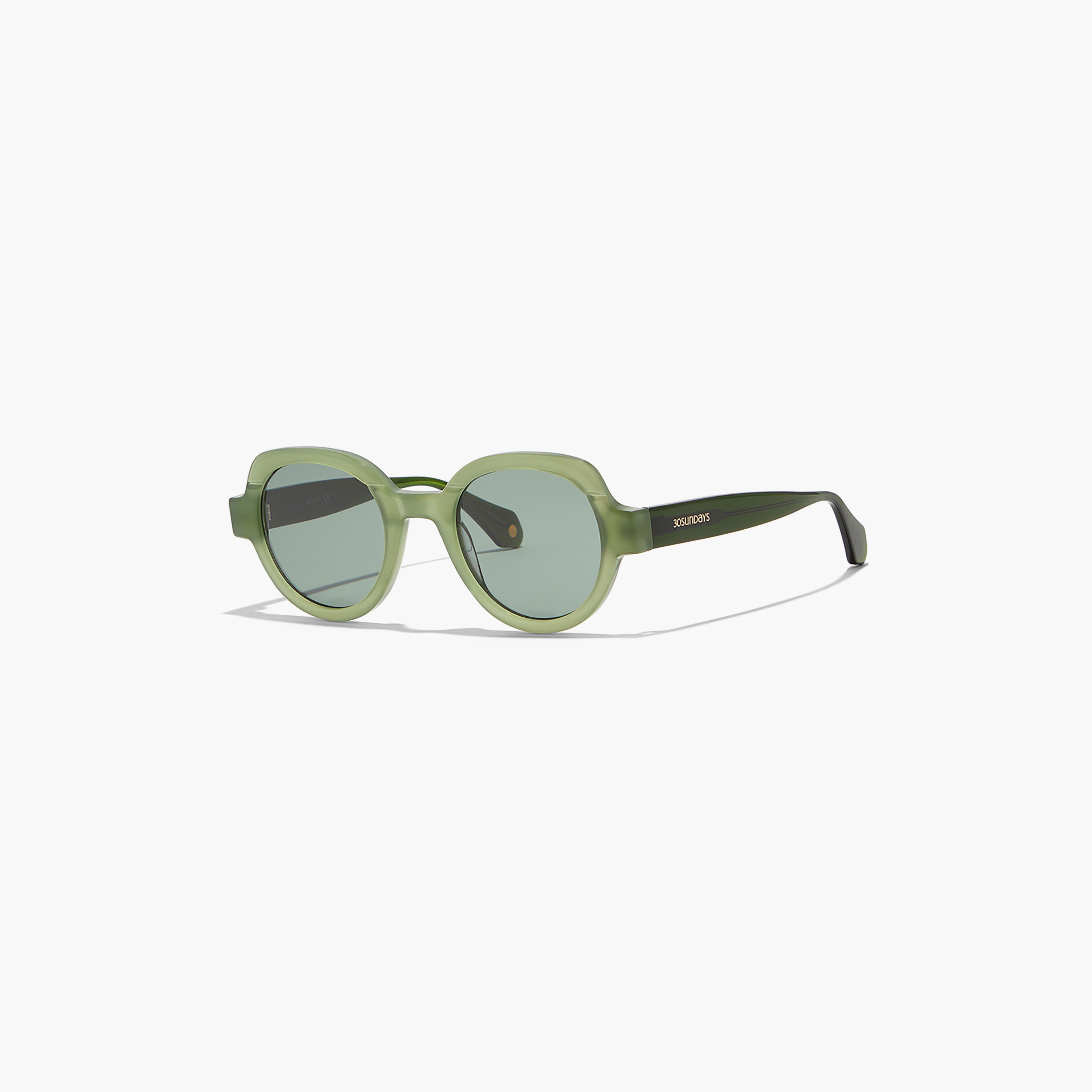 30Sundays LAUREL  Green Lens 49 mm Round Sunglasses -women-sunglasses-image-1