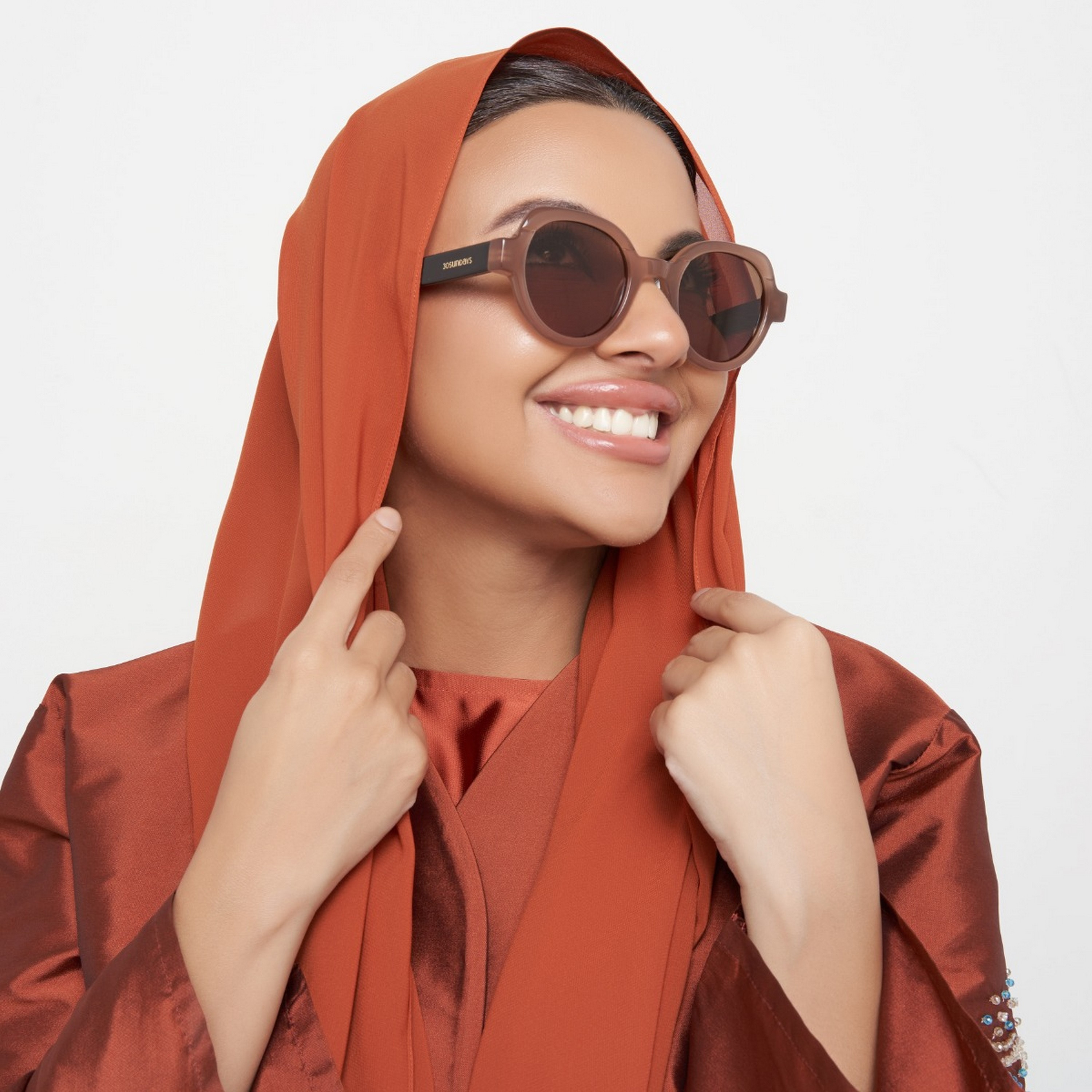 30Sundays LAUREL  Brown Lens 49 mm Round Sunglasses -women-sunglasses-image-5