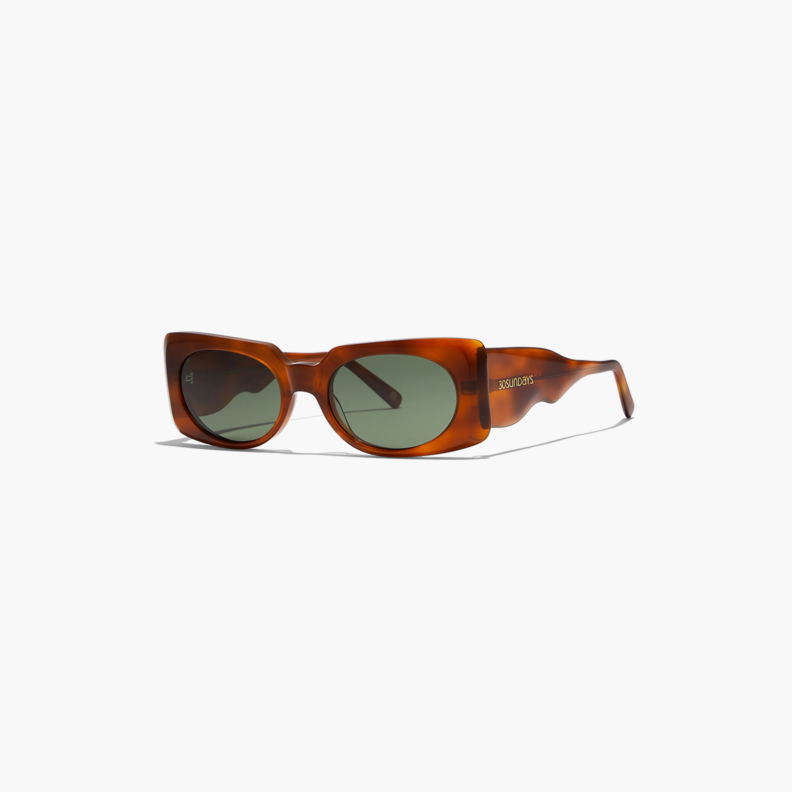 30Sundays PIPER  Green Lens 54 mm Rectangle Sunglasses -women-sunglasses-image-1