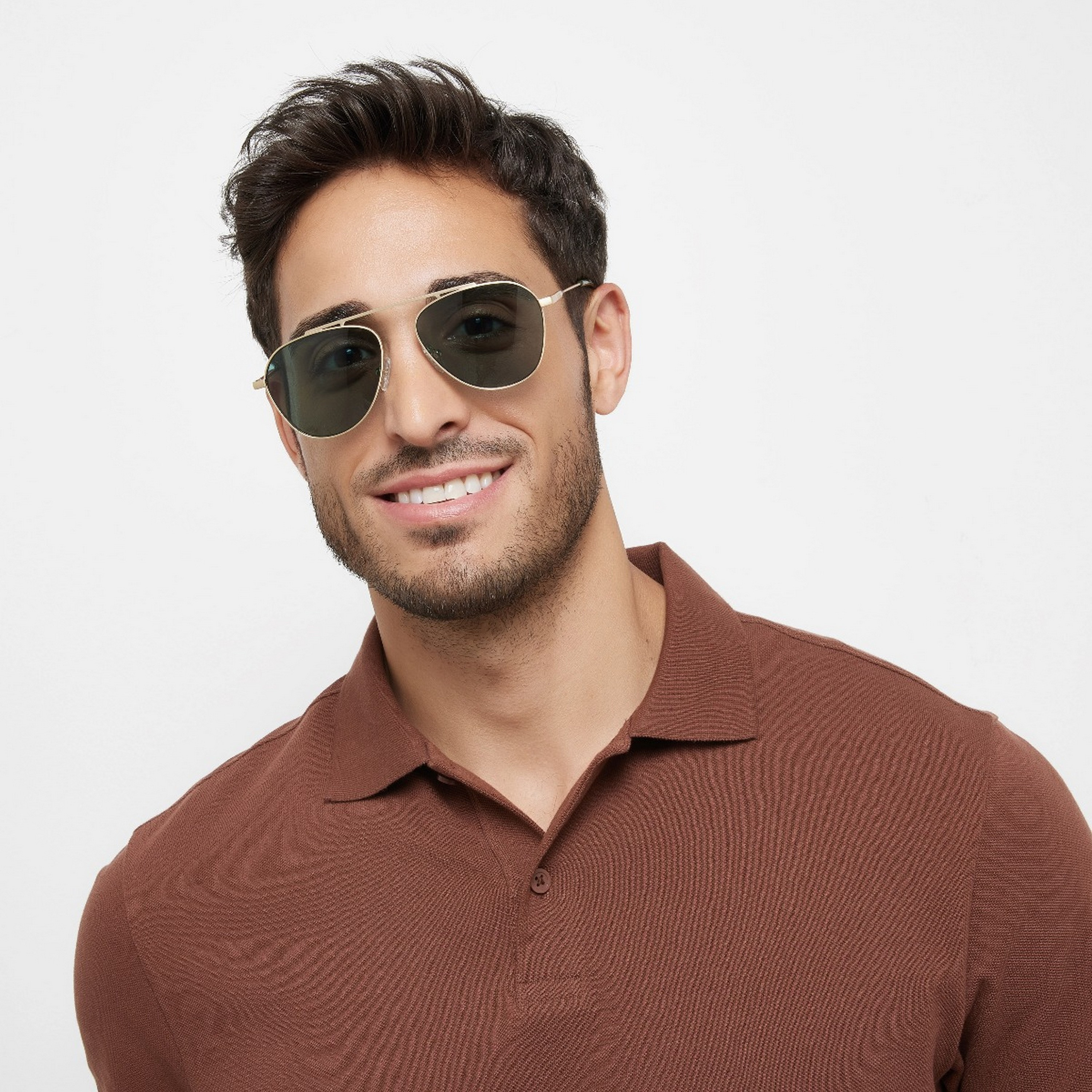 30Sundays Unisex Green Lens 55 mm Aviator Sunglasses | 30S-000279-2906-men-sunglasses-image-5