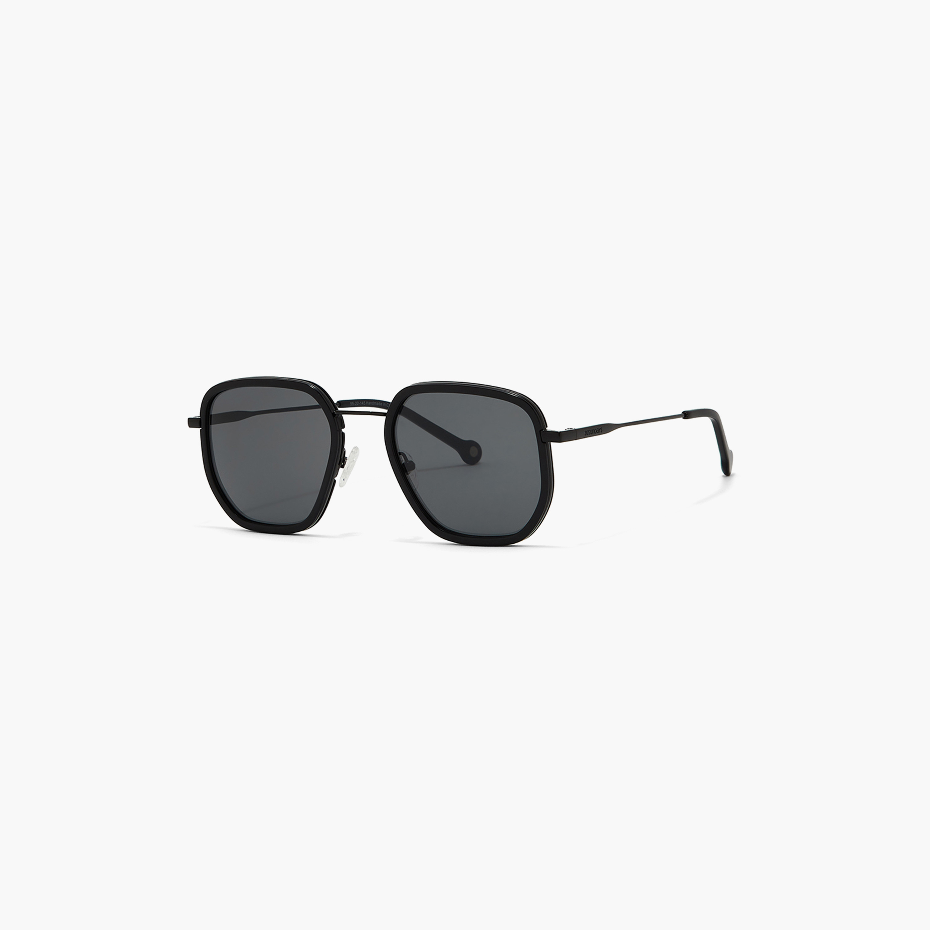 30Sundays Men Black Lens 55 mm Geometric Sunglasses | 30S-000281-0101-men-sunglasses-image-1