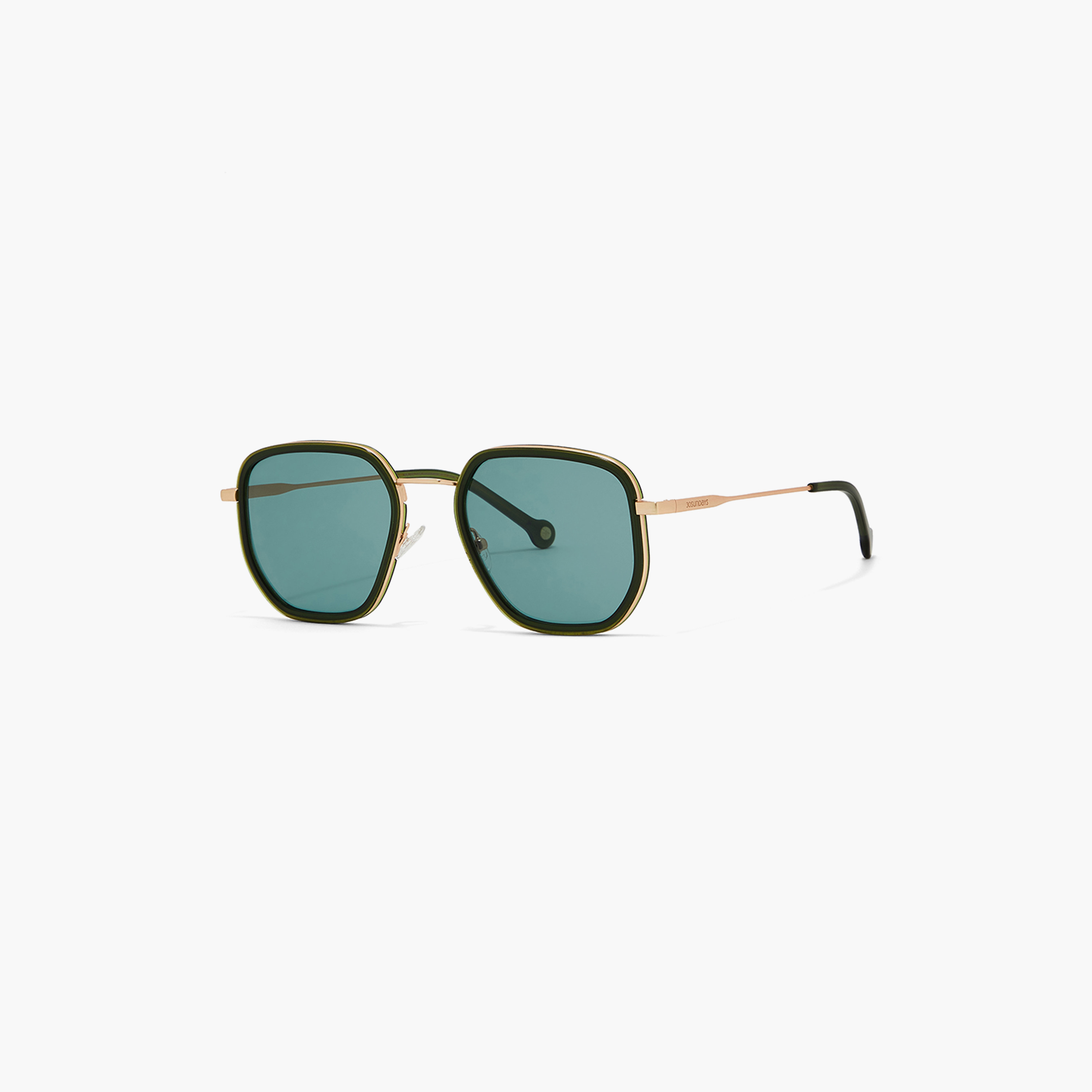 Green lens deals sunglasses