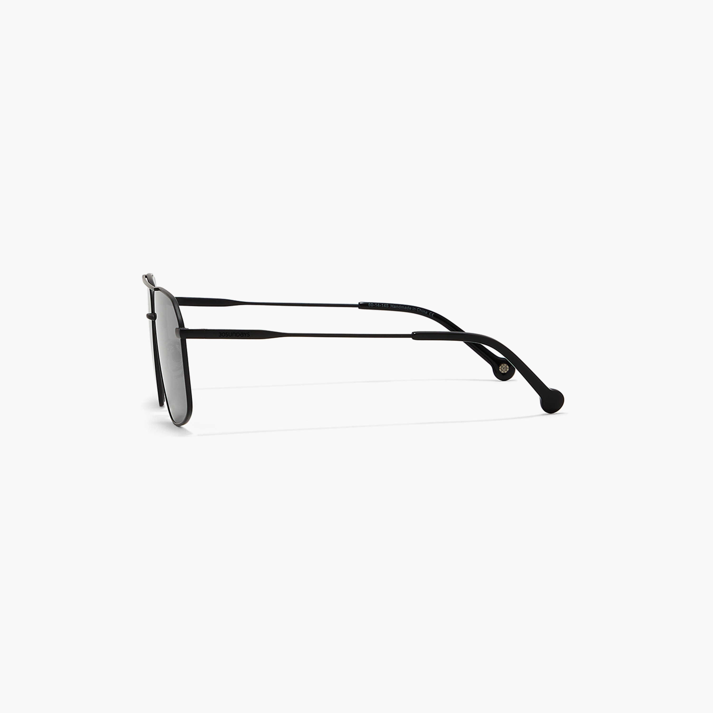 نظارة شمسية بعدسات سوداء ذات هندسية من 30 ساندايز أنسينت مع 60 مم -men-sunglasses-image-3
