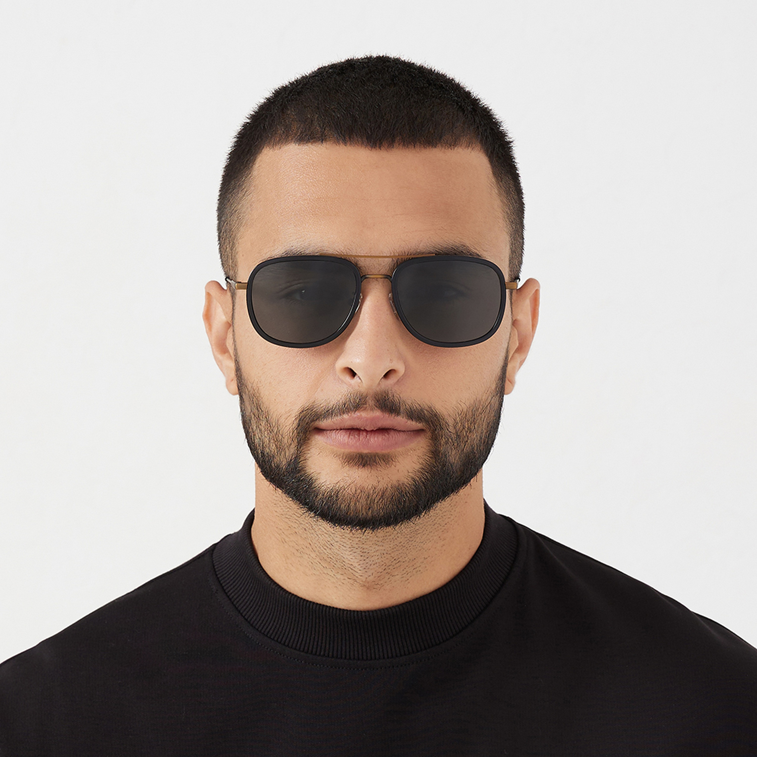 30Sundays Men Grey Lens 53 mm Navigator Sunglasses | 30S-000285-0107-men-sunglasses-image-4