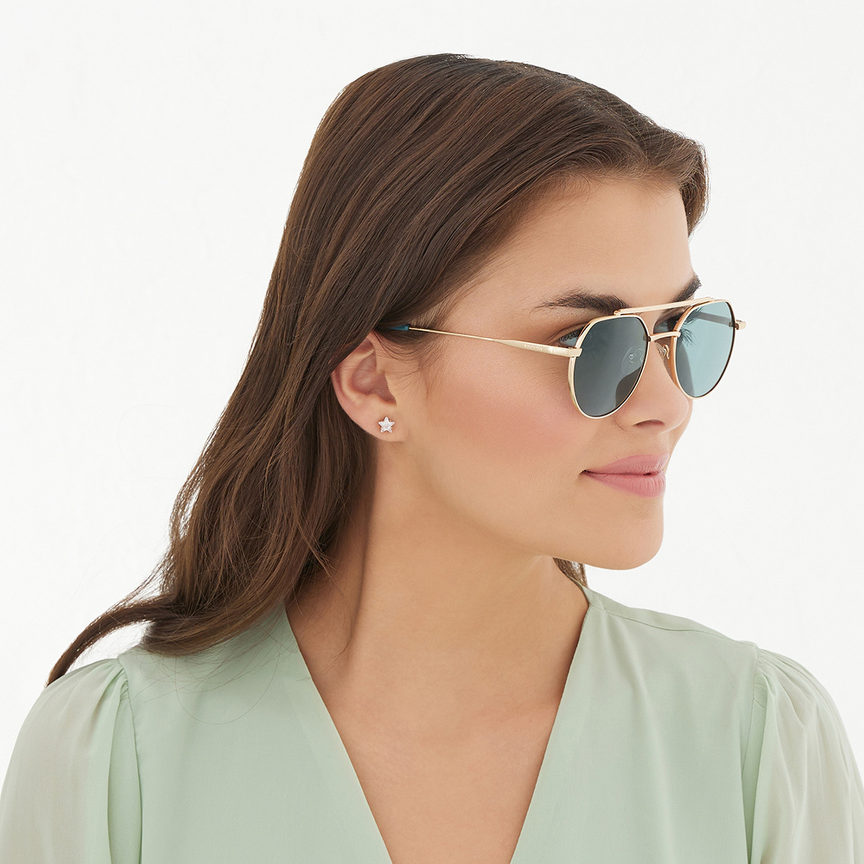 نظارة شمسية بعدسات خضراء ذات افياتور من 30 ساندايز ايريس مع 49 مم -women-sunglasses-image-6